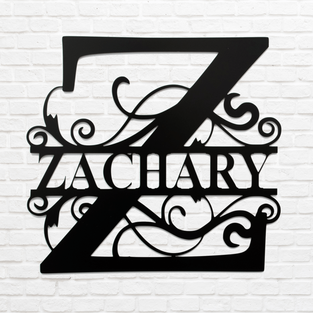 Personalized Monogram - Metal Wall Art