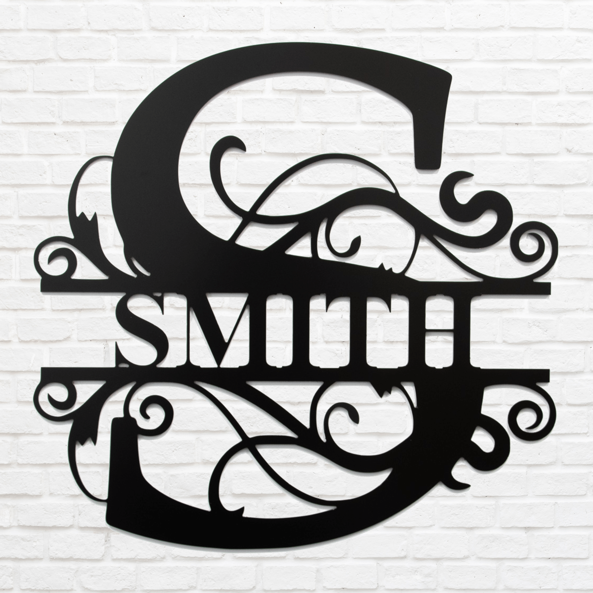 Personalized Monogram - Metal Wall Art