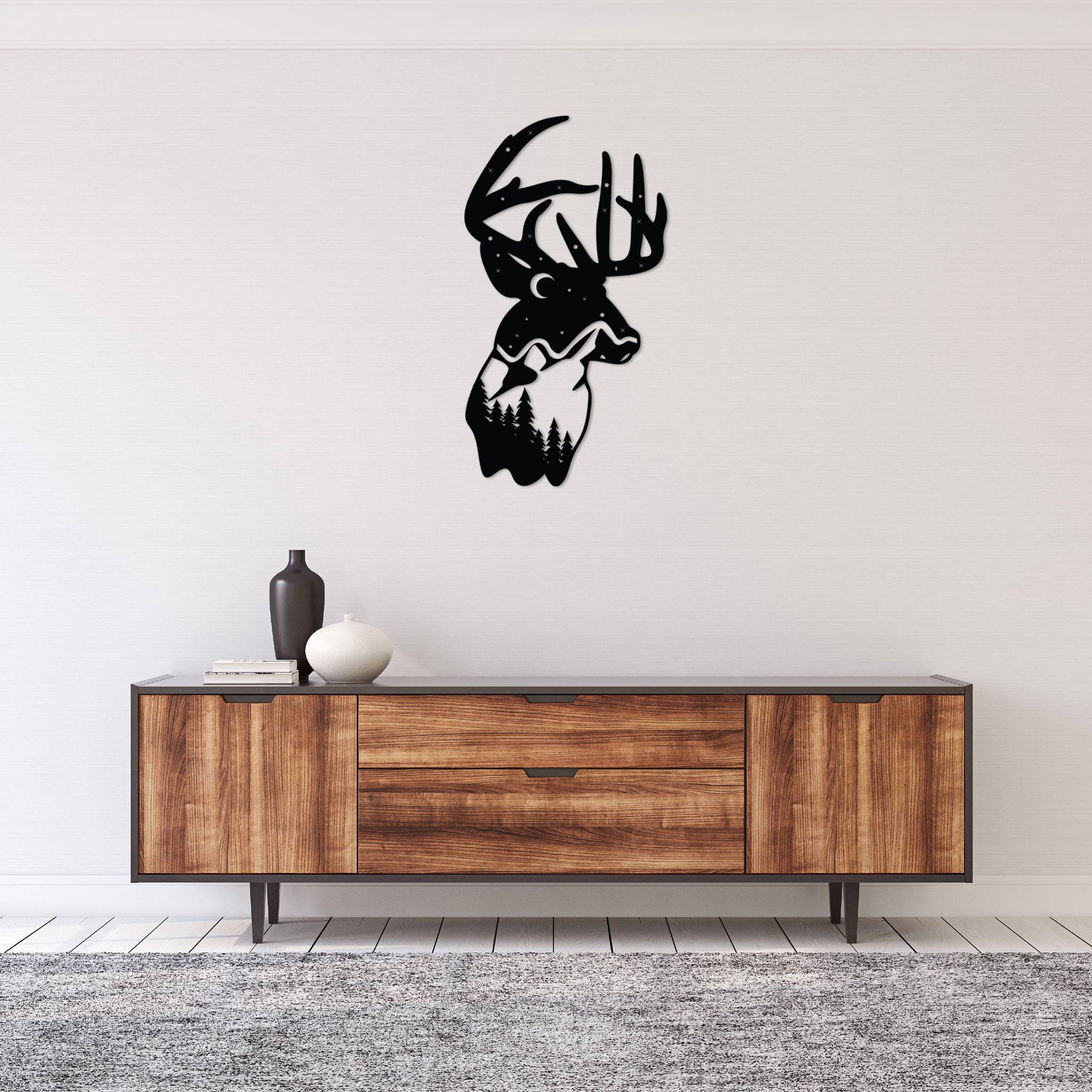 Deer Mountain - Metal Wall Art