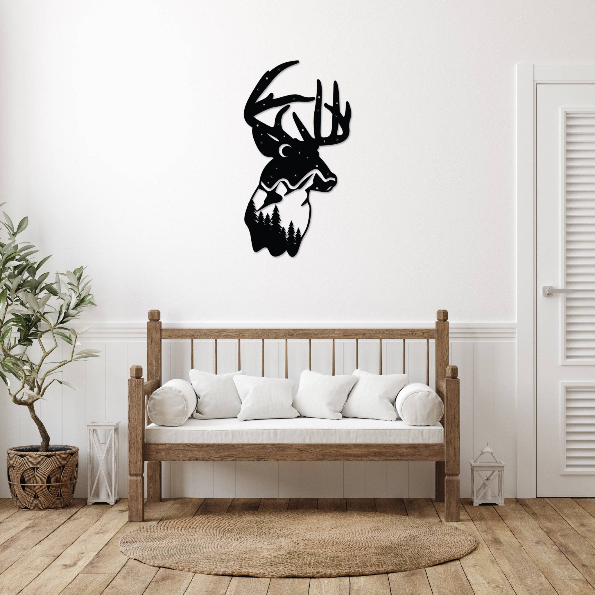 Deer Mountain - Metal Wall Art