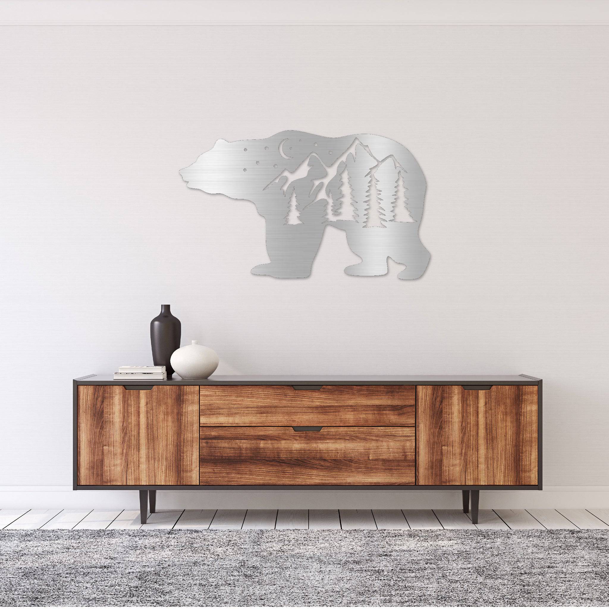 Big Bear - Metal Wall Art