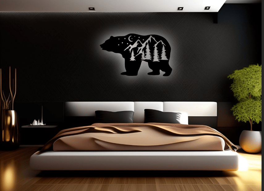 Big Bear - Metal Wall Art