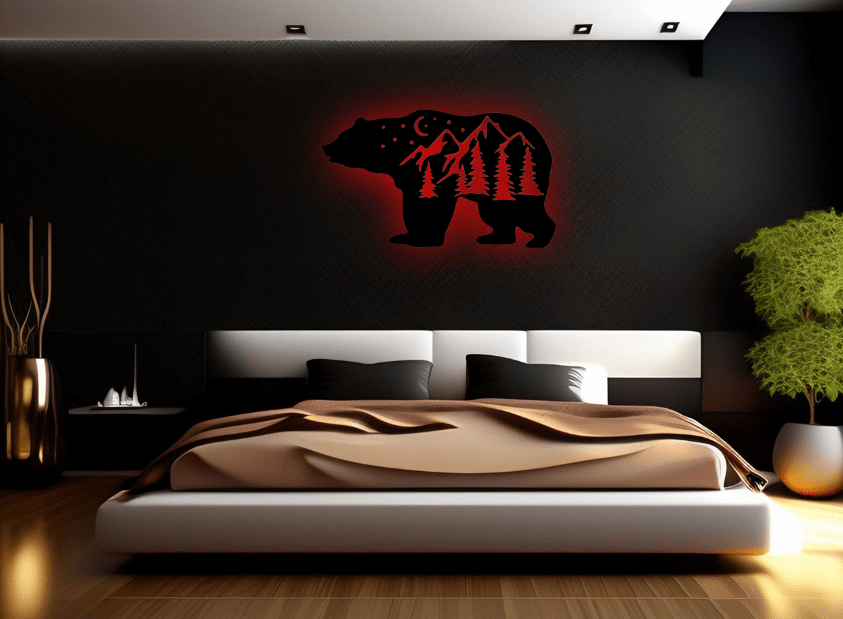 Big Bear - Metal Wall Art