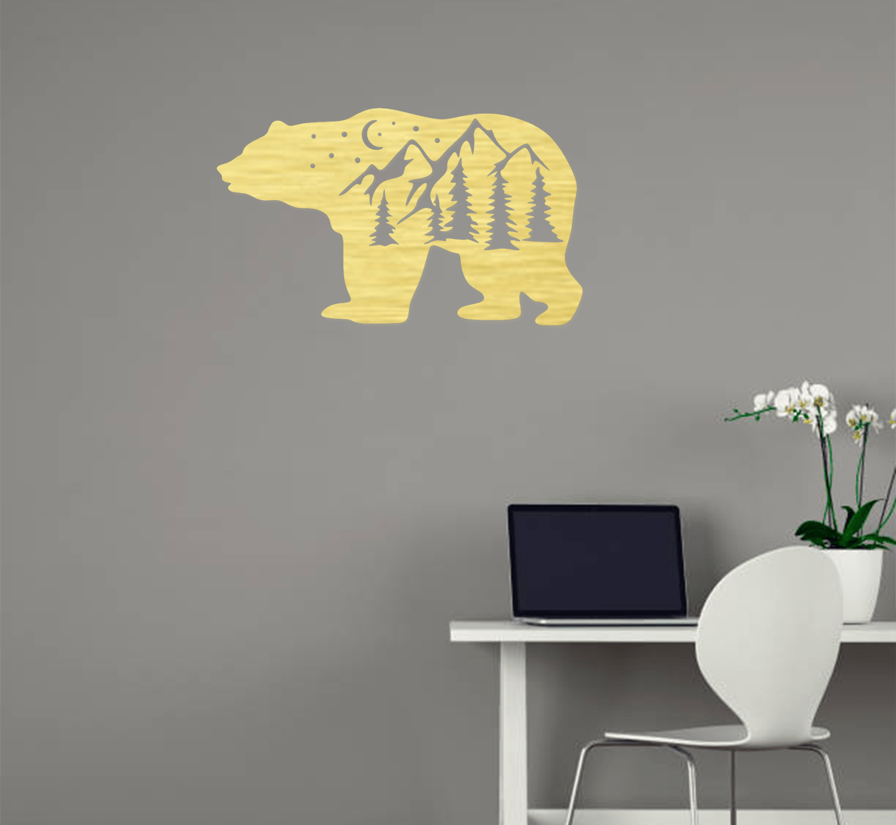 Big Bear - Metal Wall Art
