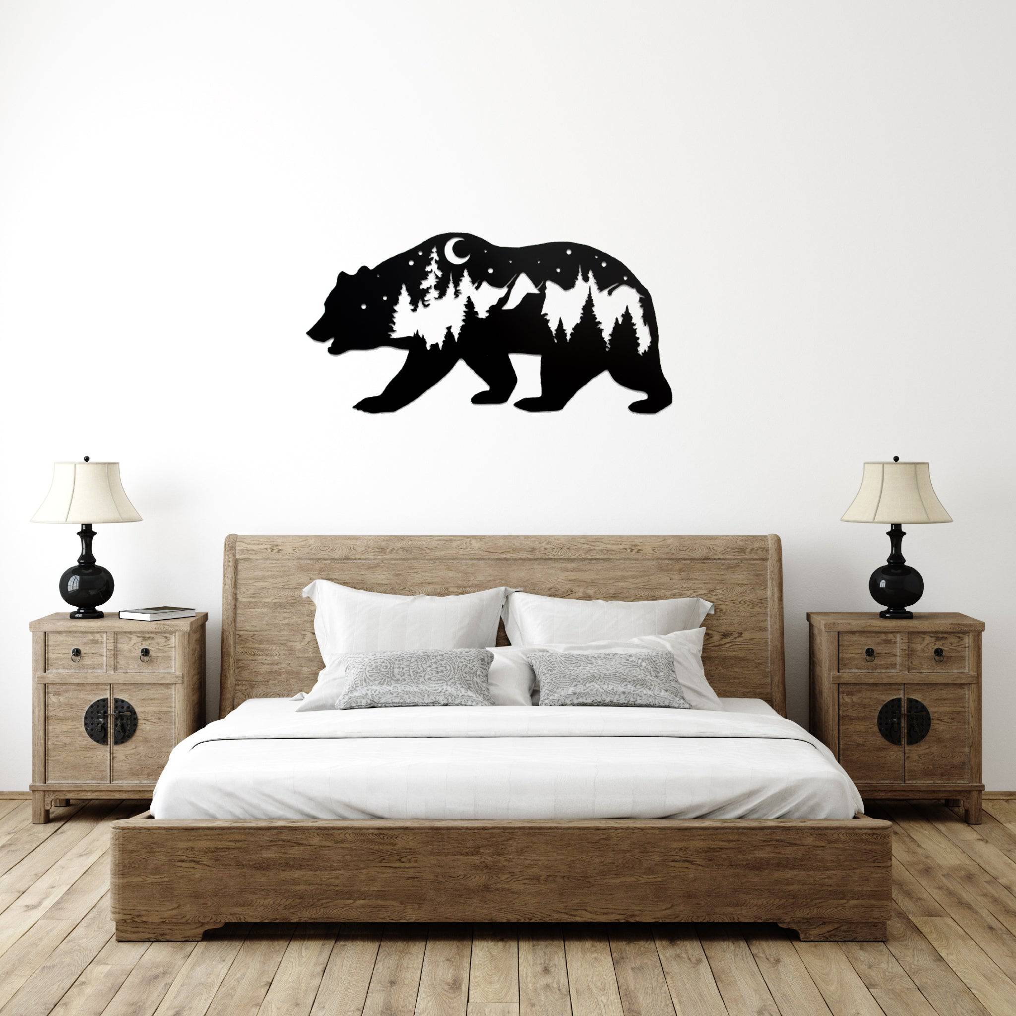 Bear - Metal Wall Art
