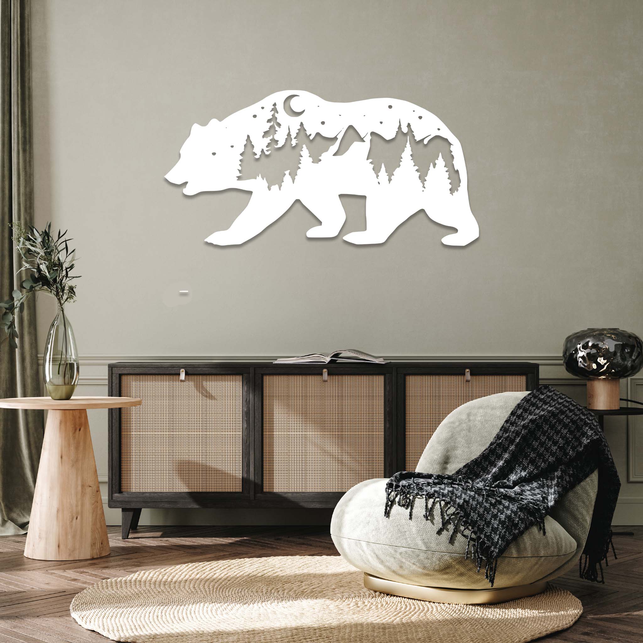 Bear - Metal Wall Art