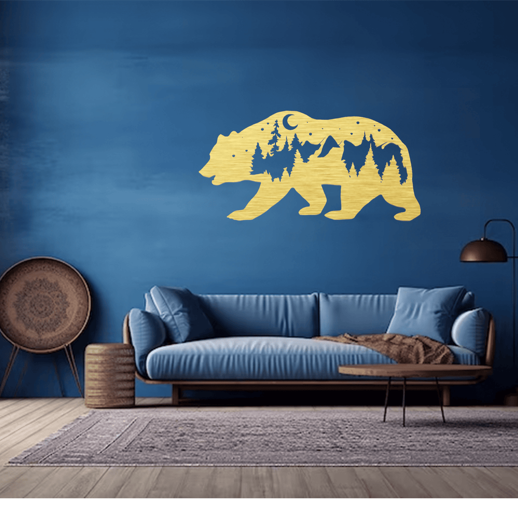 Bear - Metal Wall Art