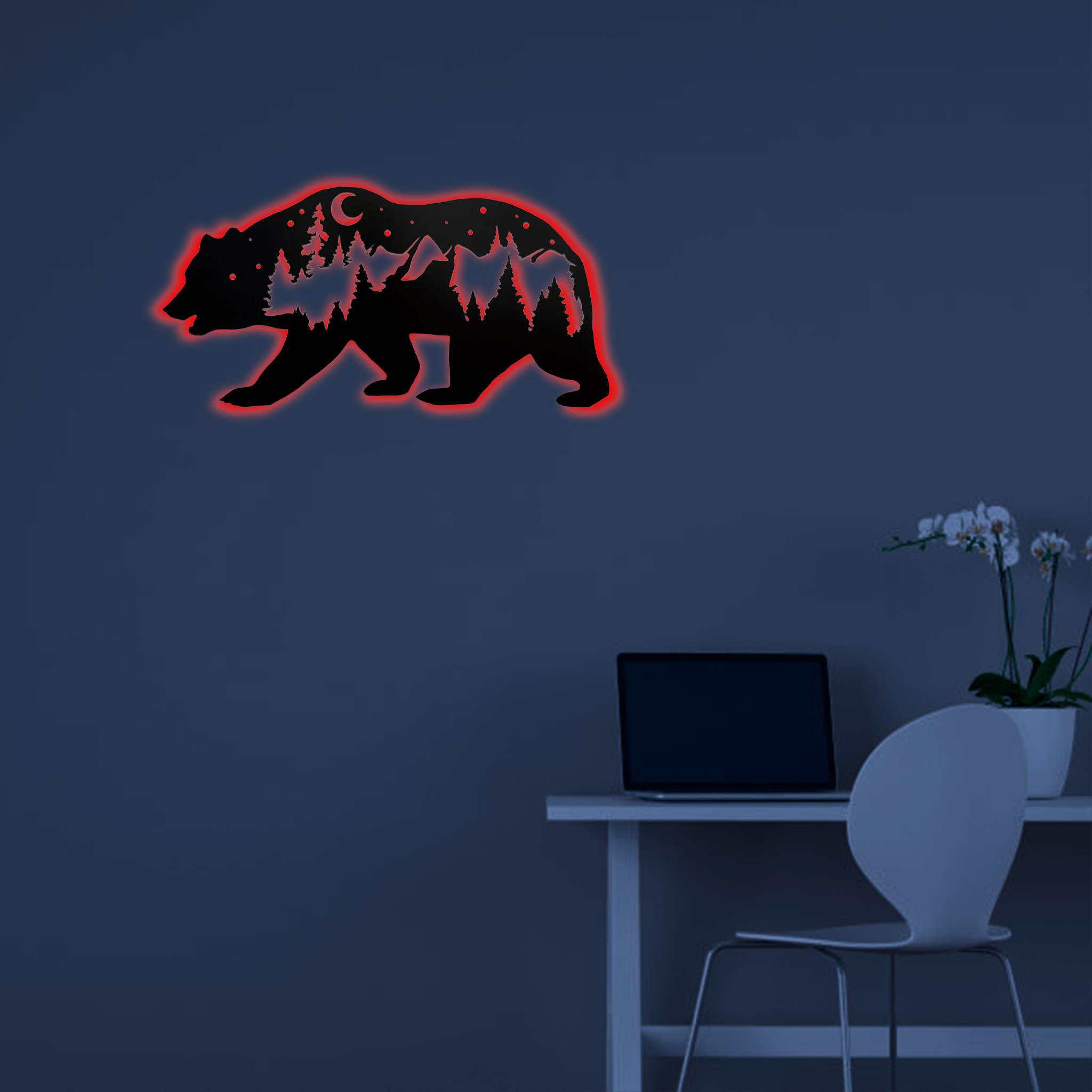 Bear - Metal Wall Art