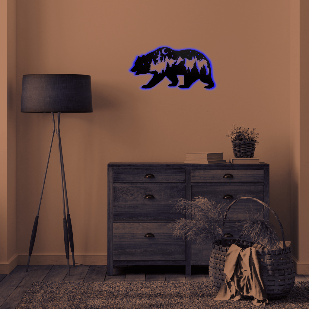 Bear - Metal Wall Art