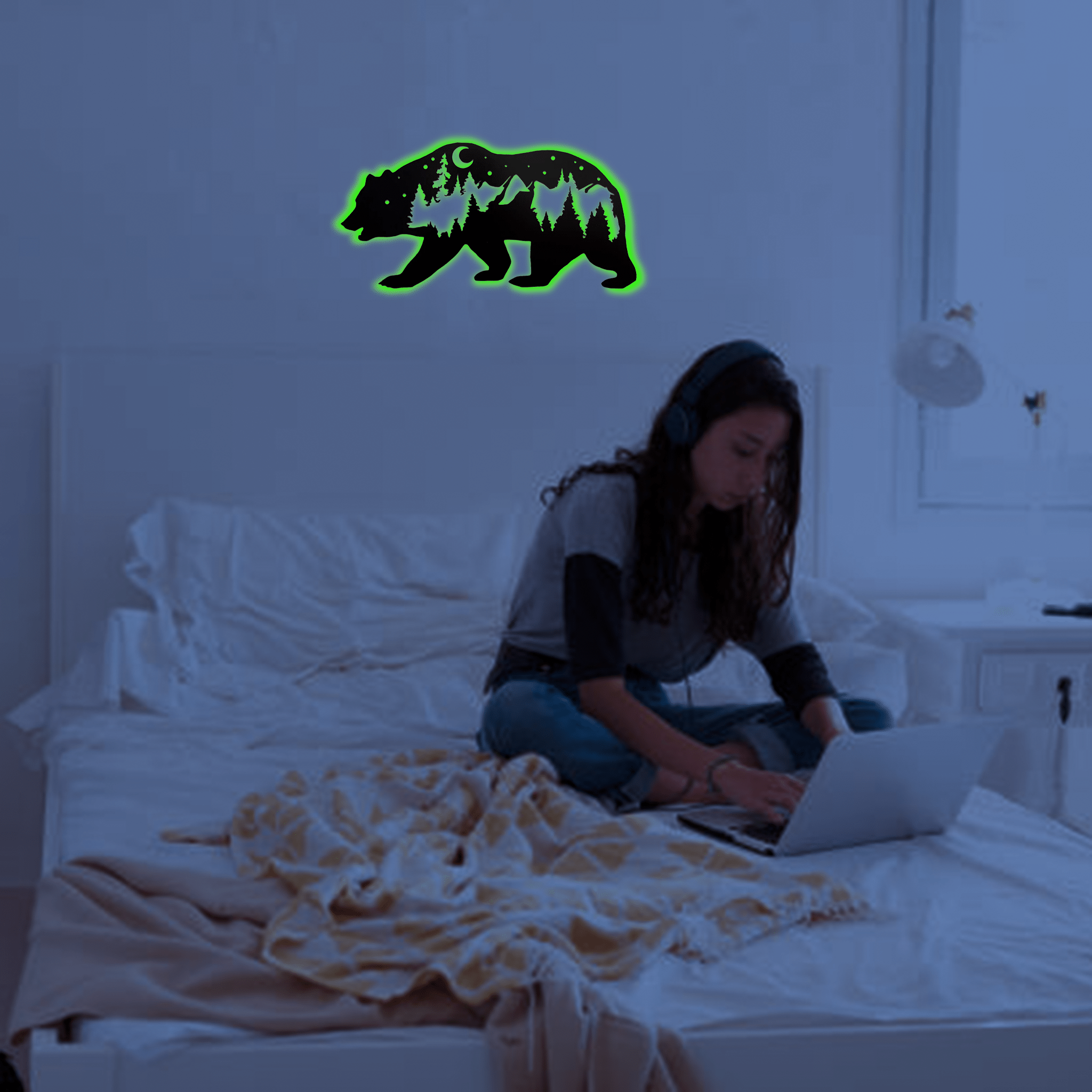 Bear - Metal Wall Art