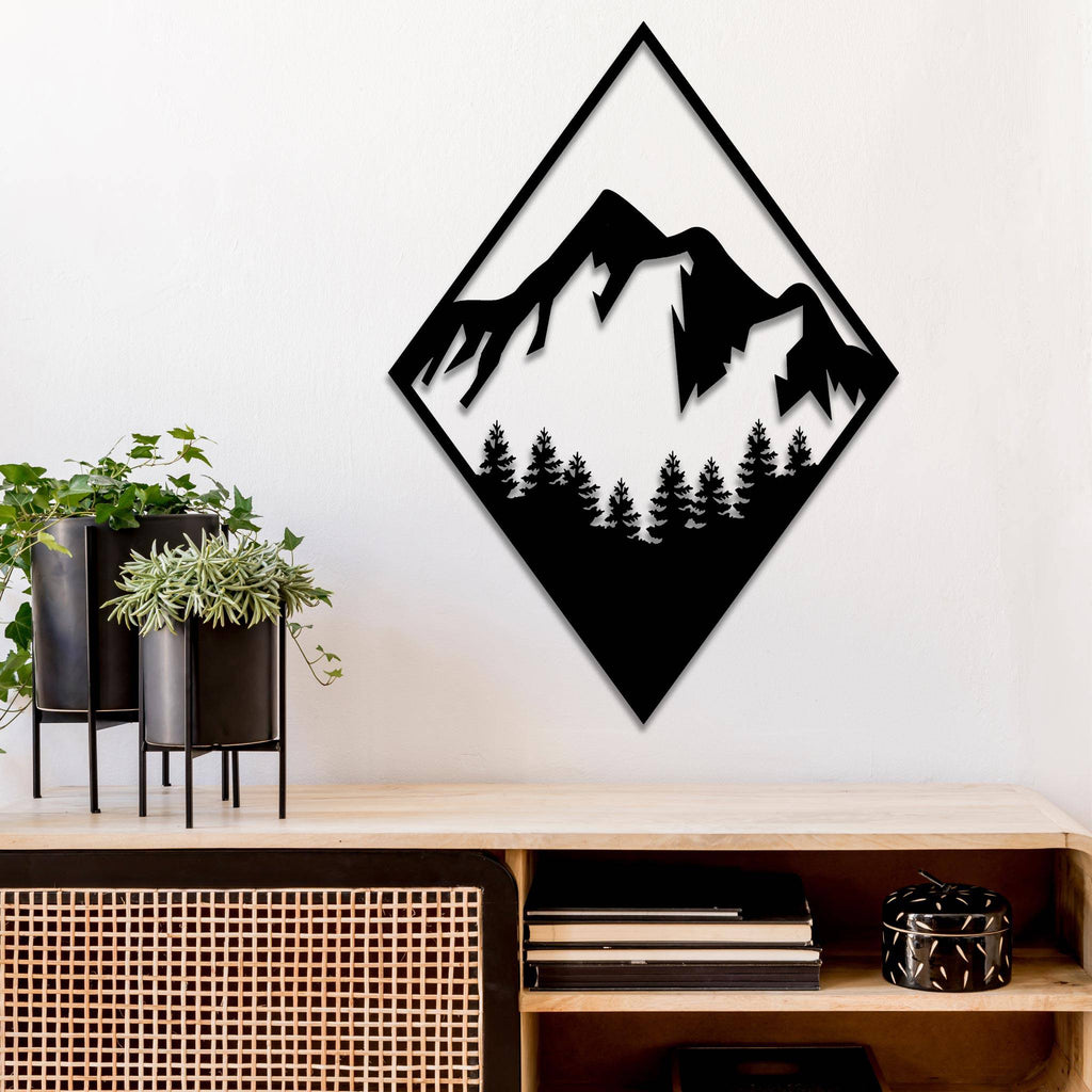 Diamond Mountain - Metal Wall Art