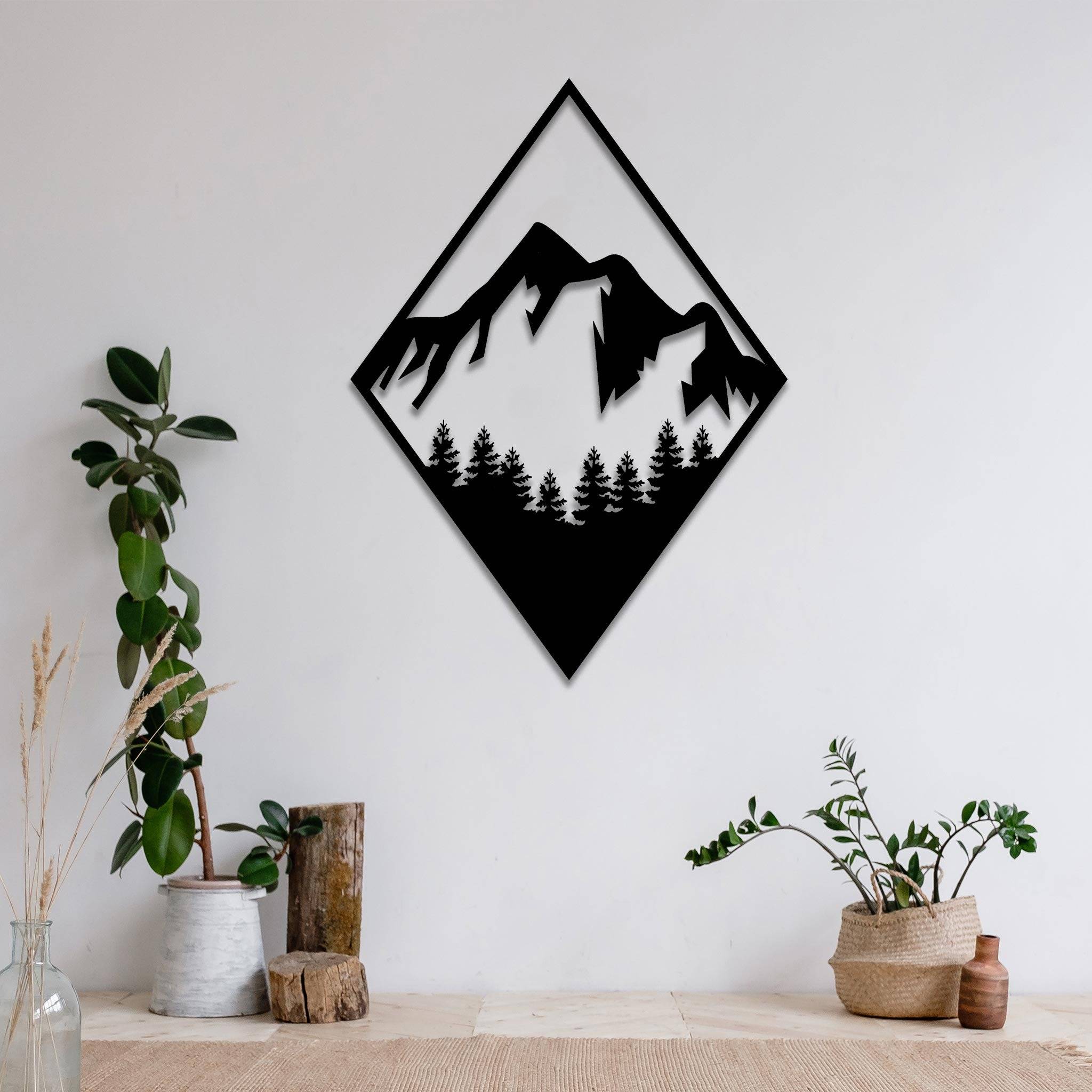 Diamond Mountain - Metal Wall Art