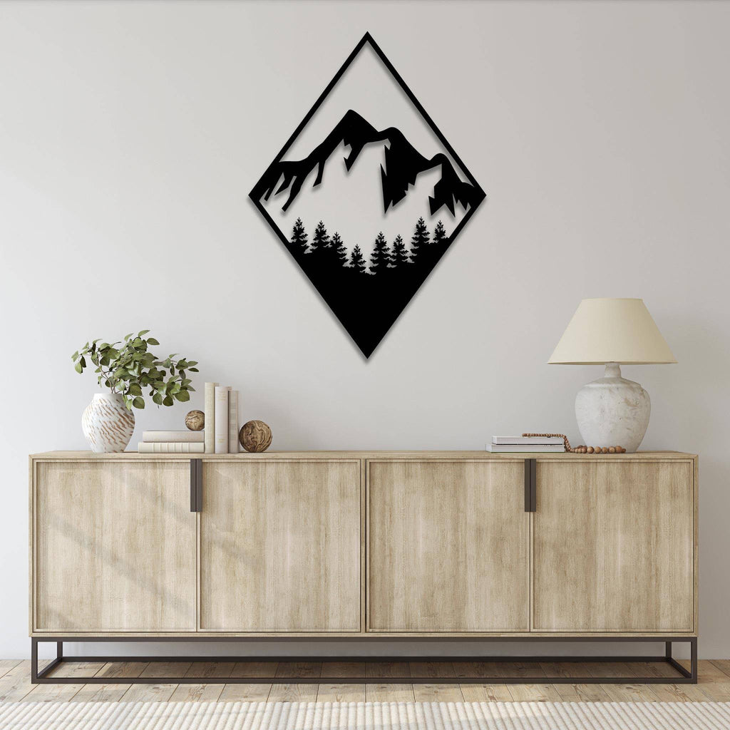 Diamond Mountain - Metal Wall Art
