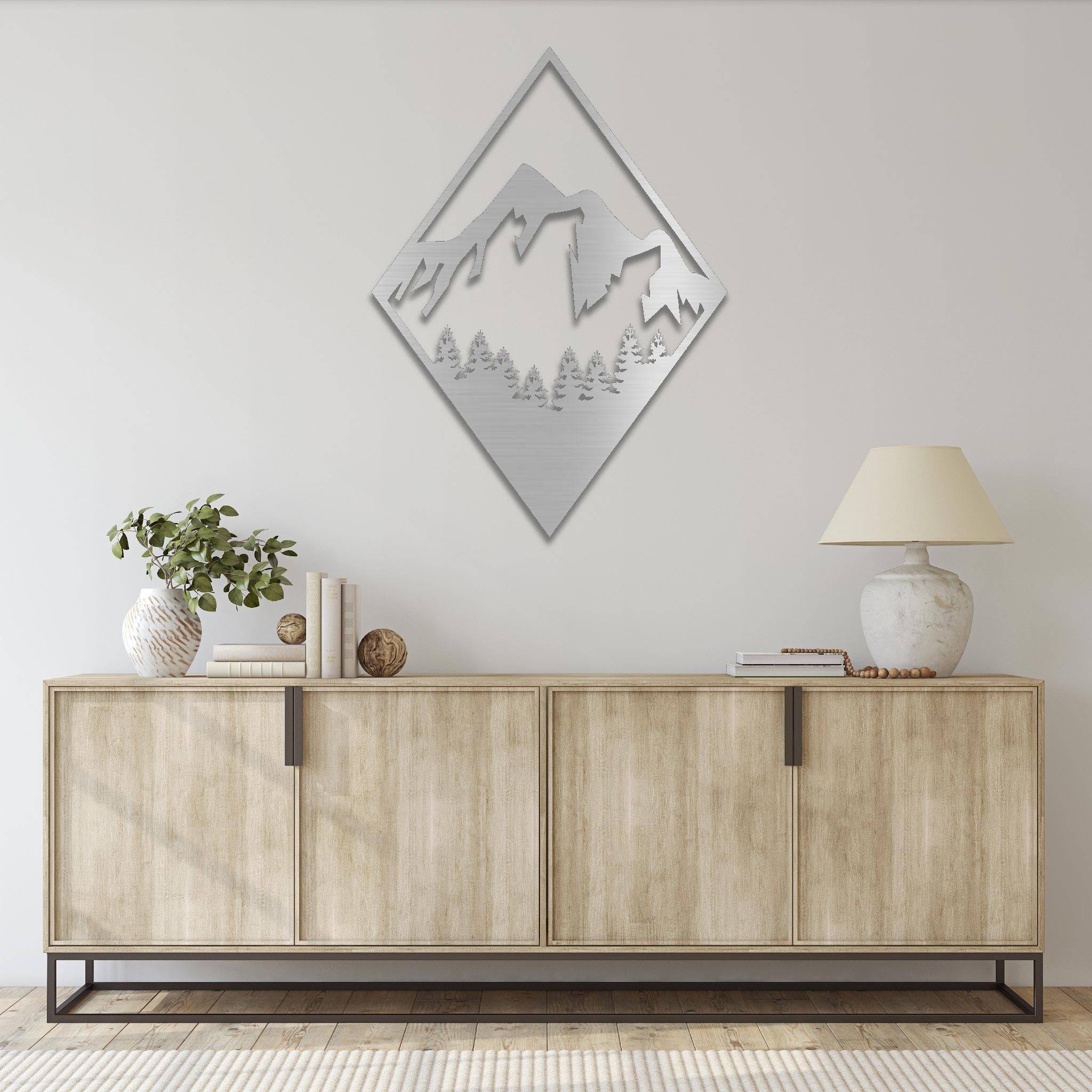 Diamond Mountain - Metal Wall Art
