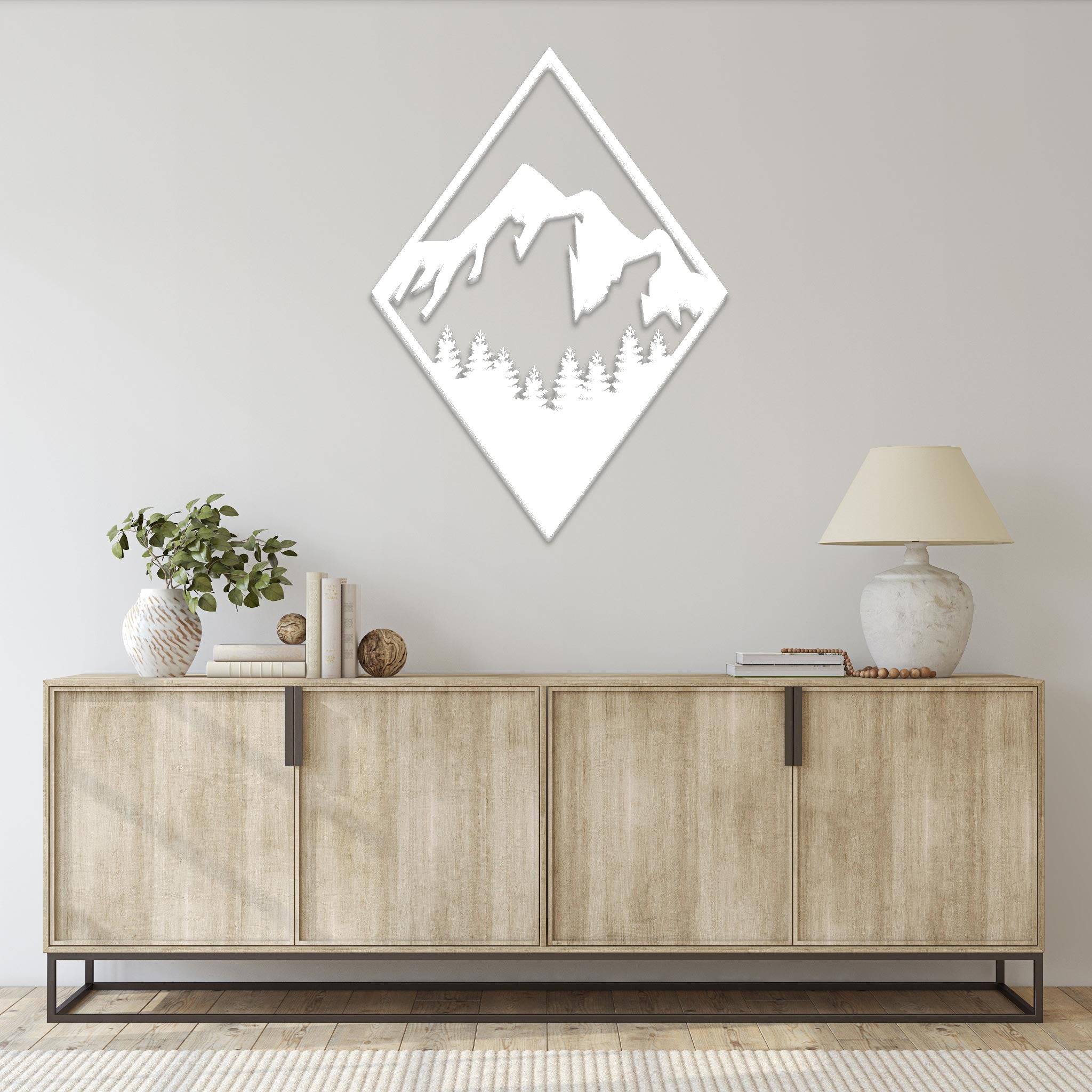 Diamond Mountain - Metal Wall Art