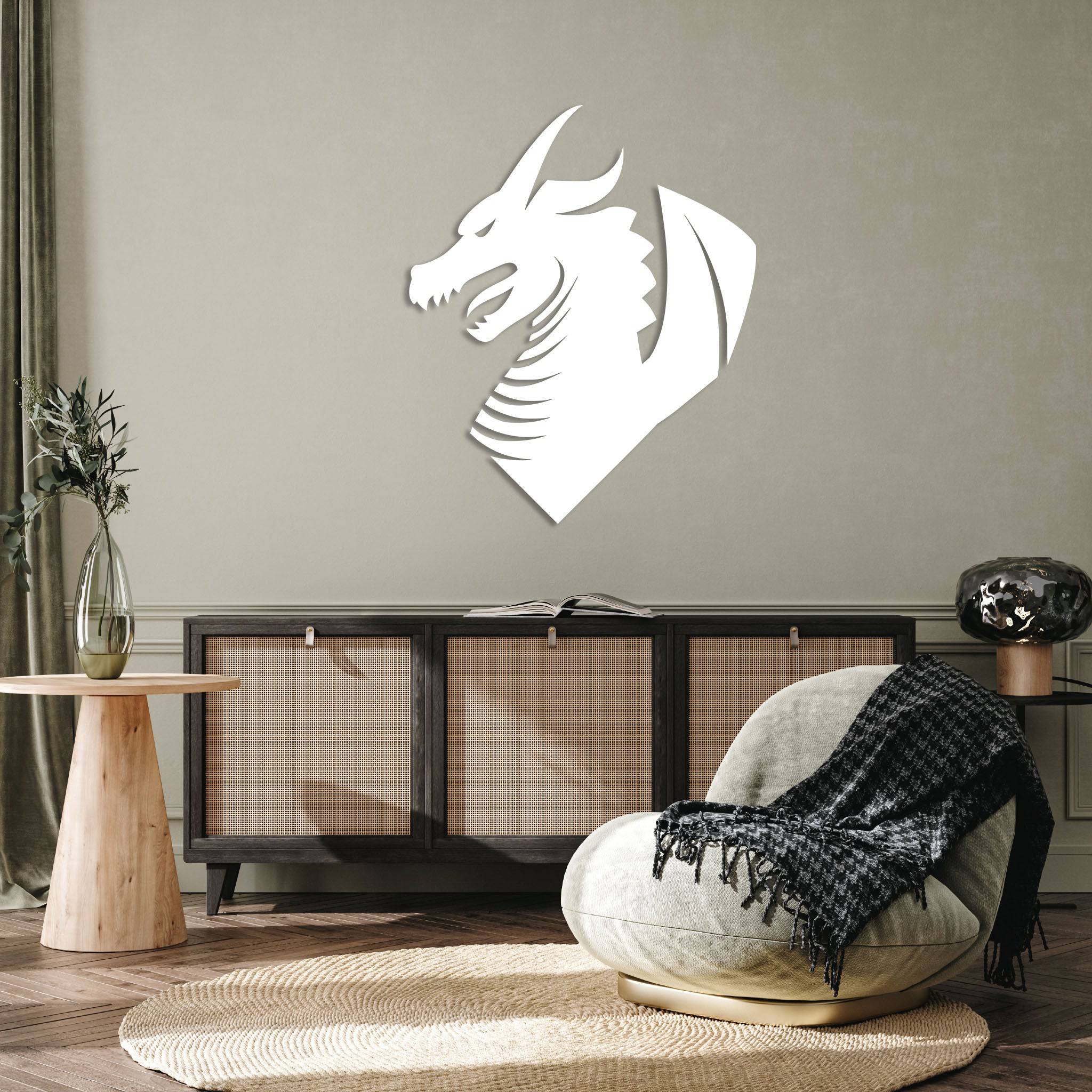 Dragon Head - Metal Wall Art