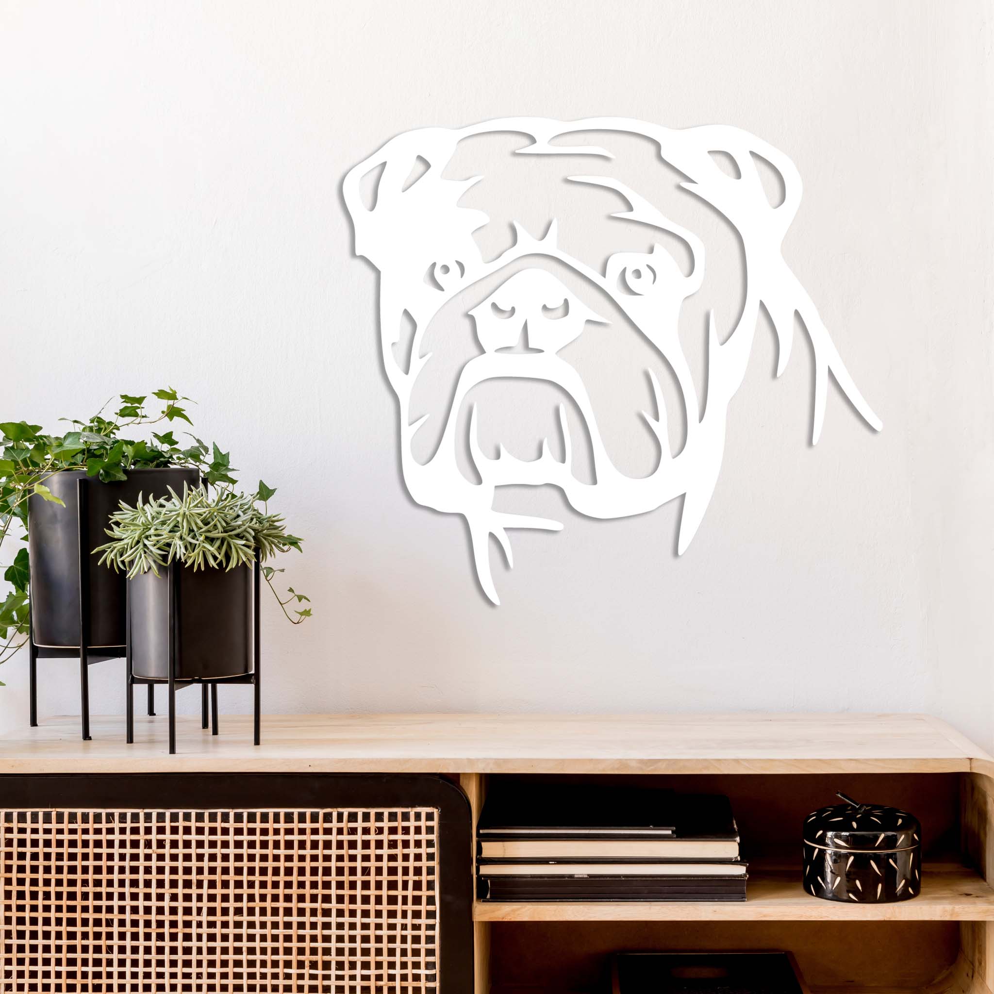 English Bulldog - Metal Wall Art