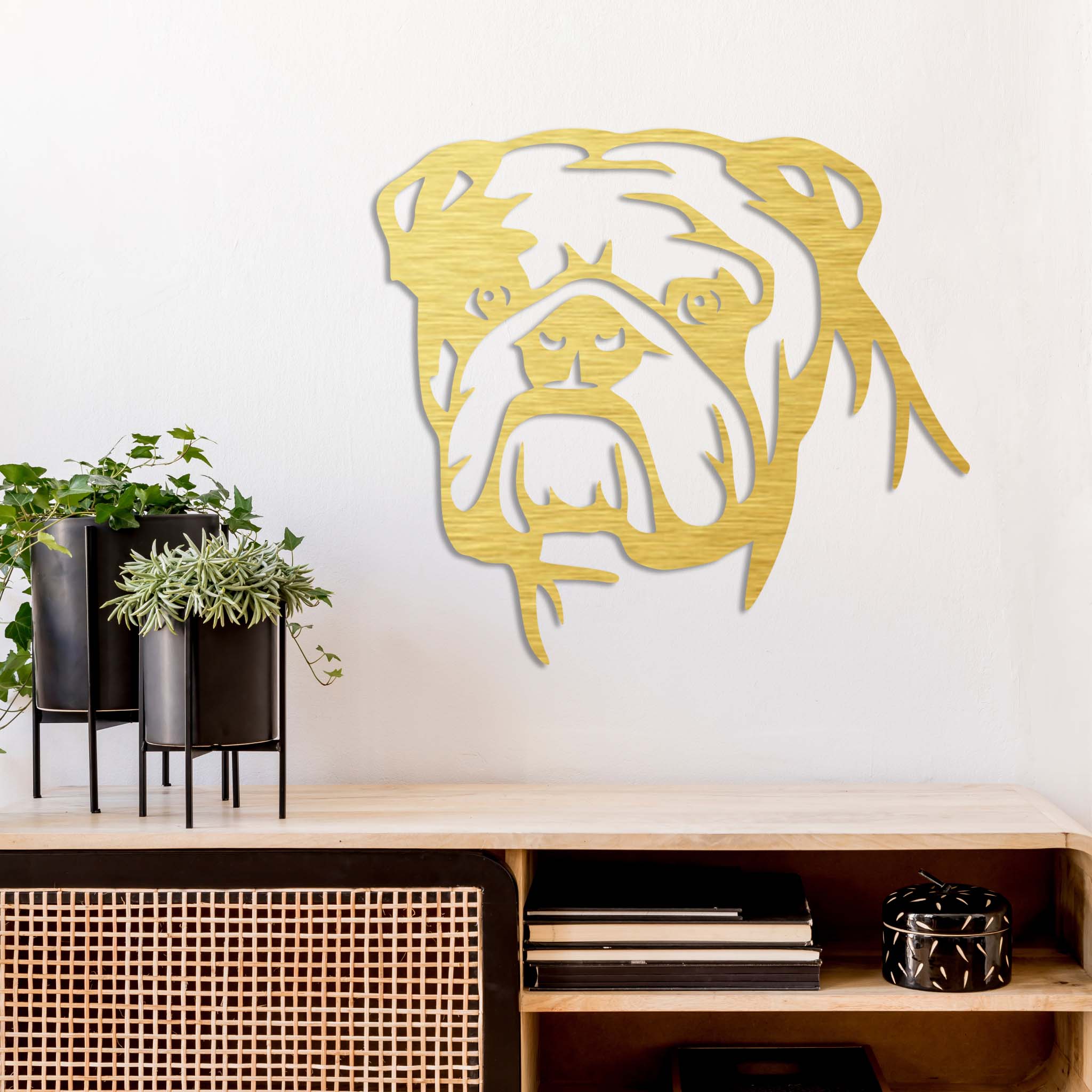 English Bulldog - Metal Wall Art