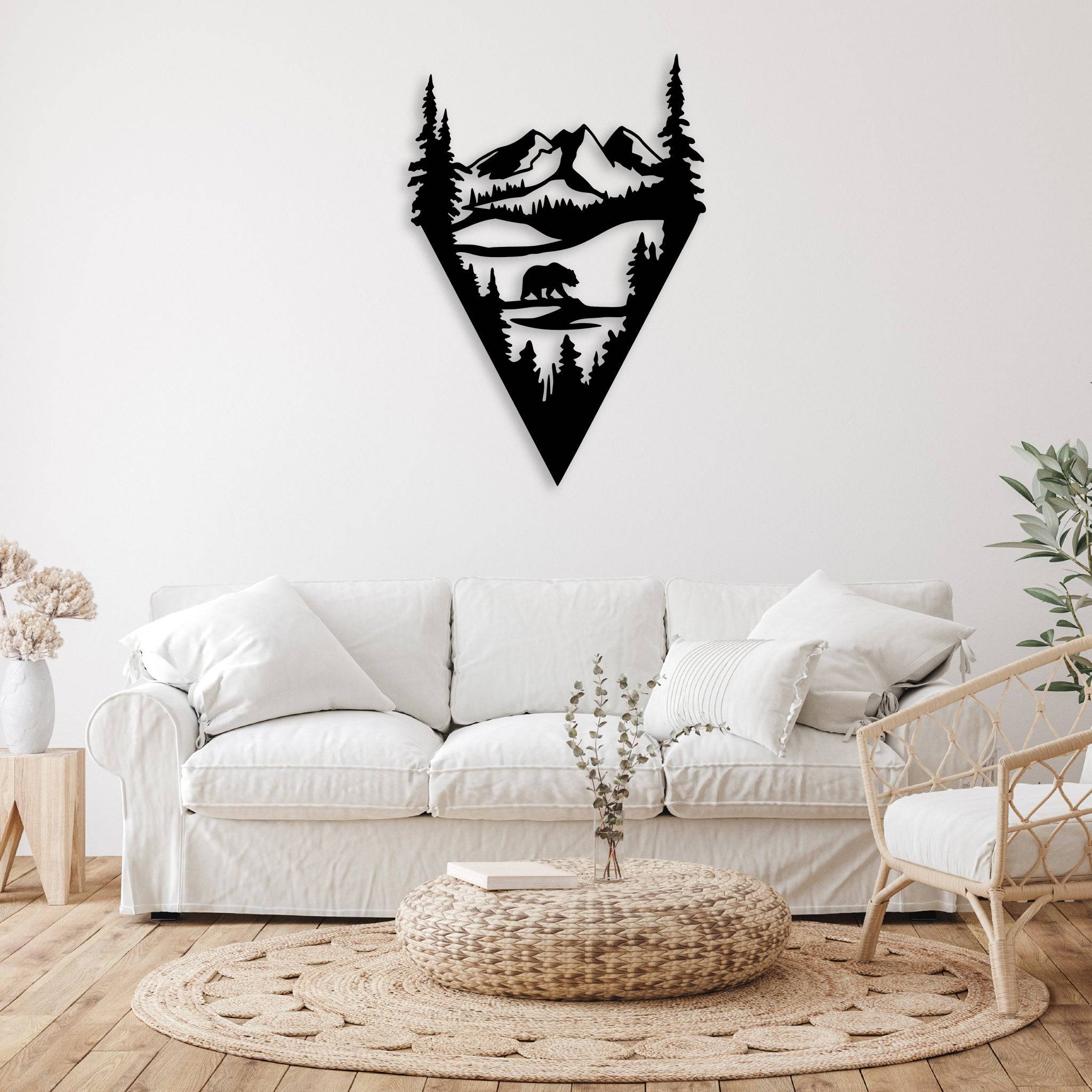 Lake Bear - Metal Wall Art