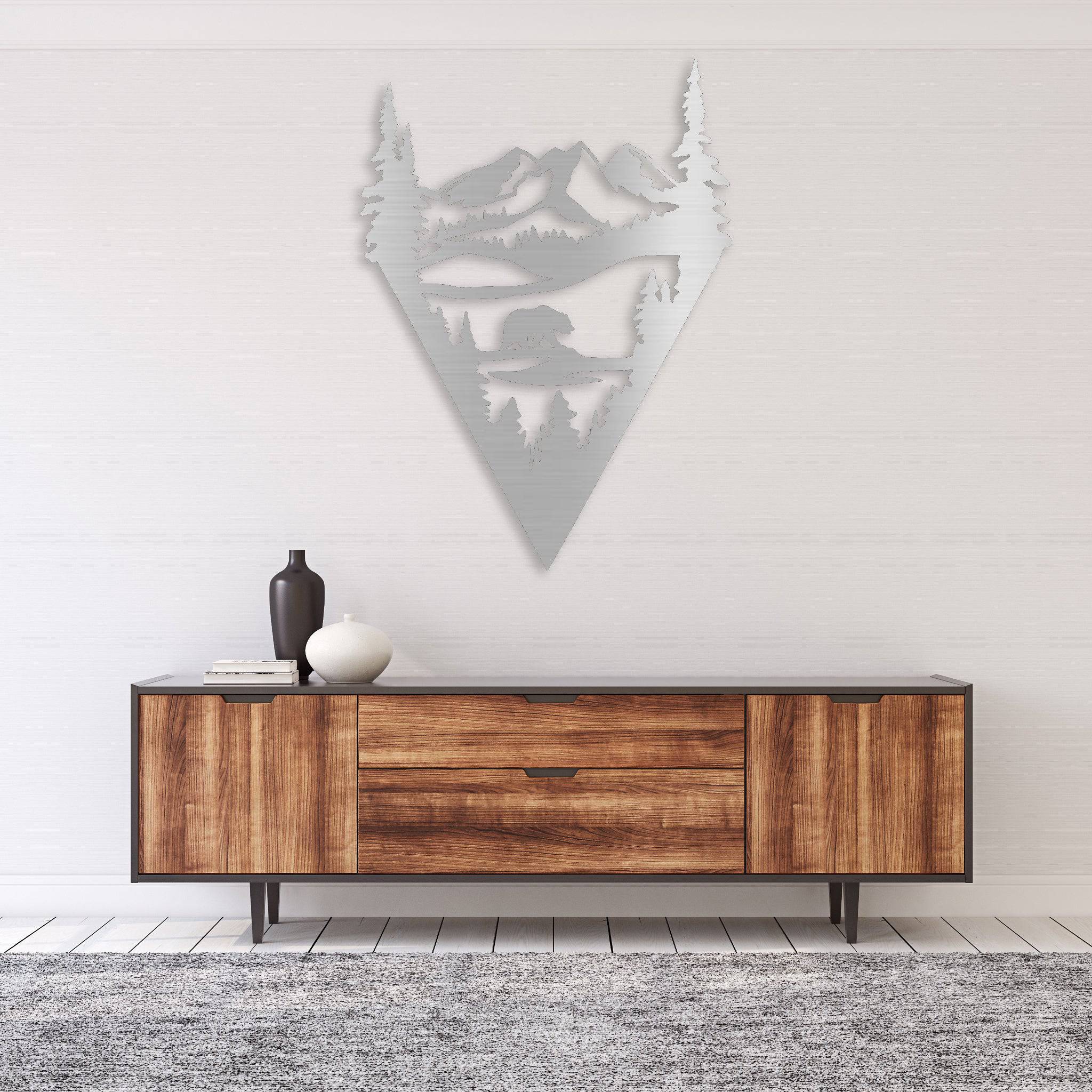 Lake Bear - Metal Wall Art
