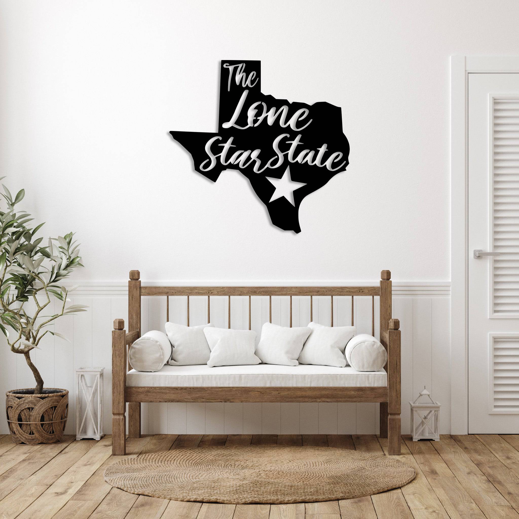 Lone Star State Texas - Metal Wall Art
