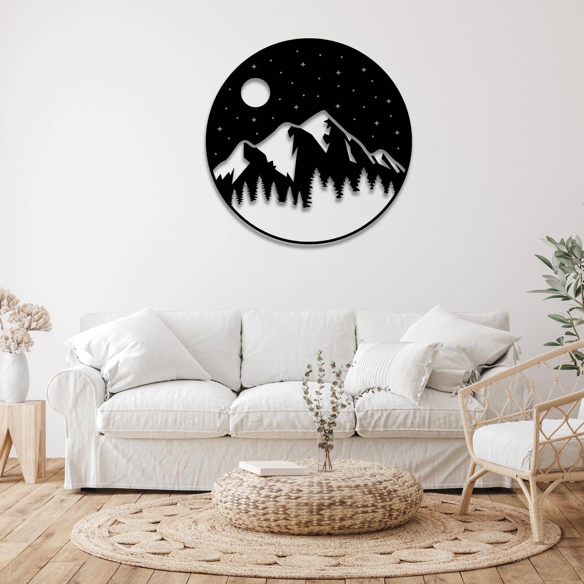 Moon Mountain - Metal Wall Art