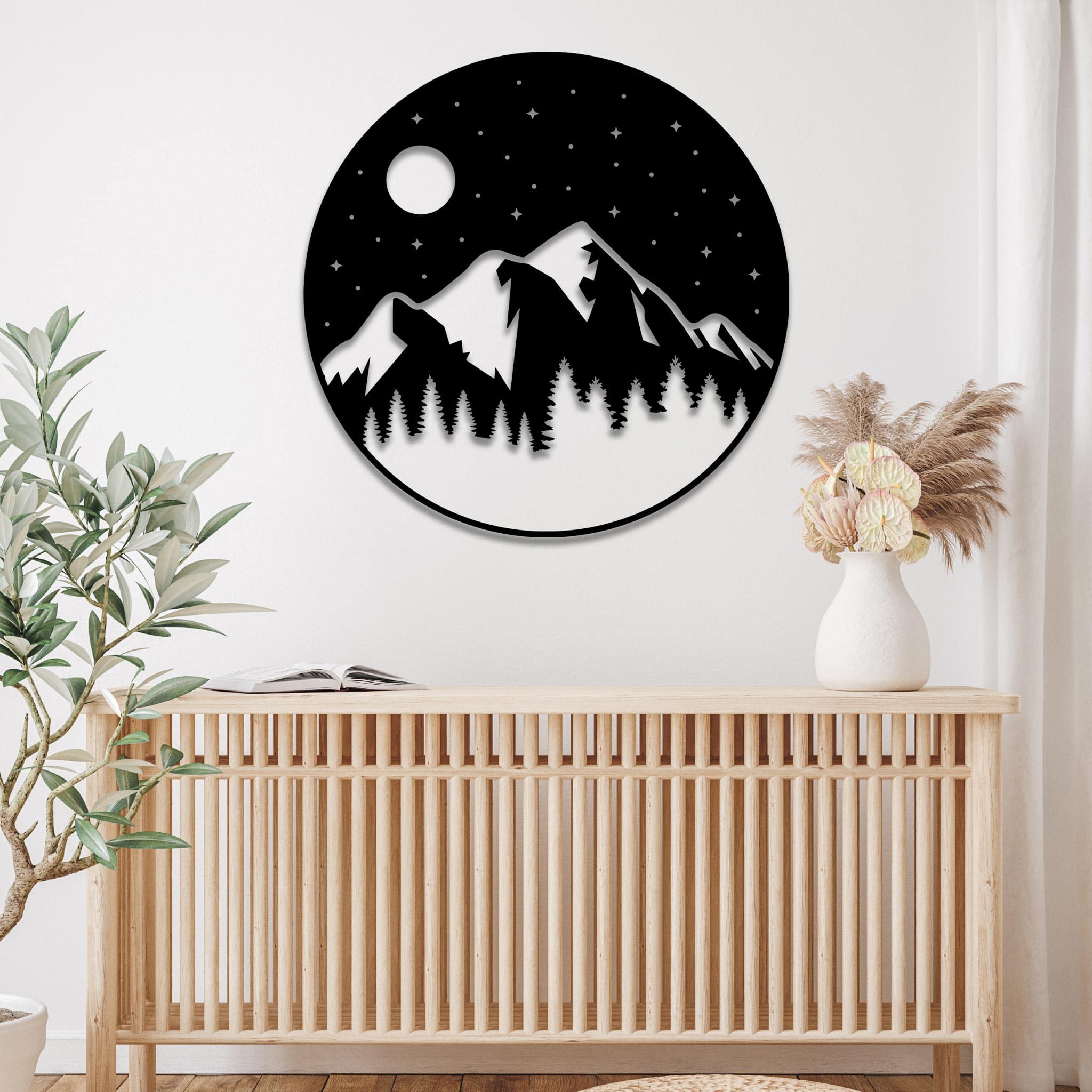 Moon Mountain - Metal Wall Art