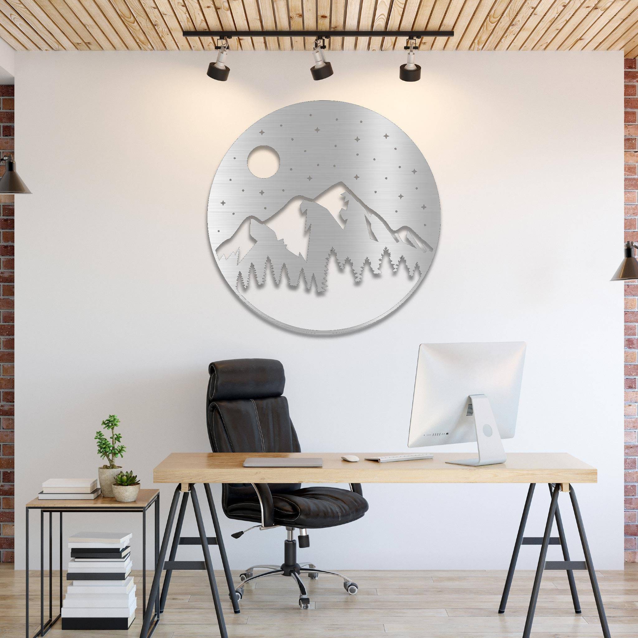 Moon Mountain - Metal Wall Art