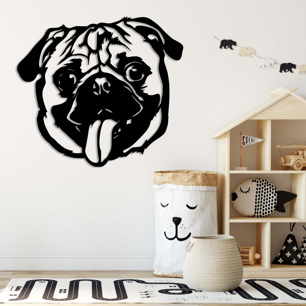 Pug - Metal Wall Art