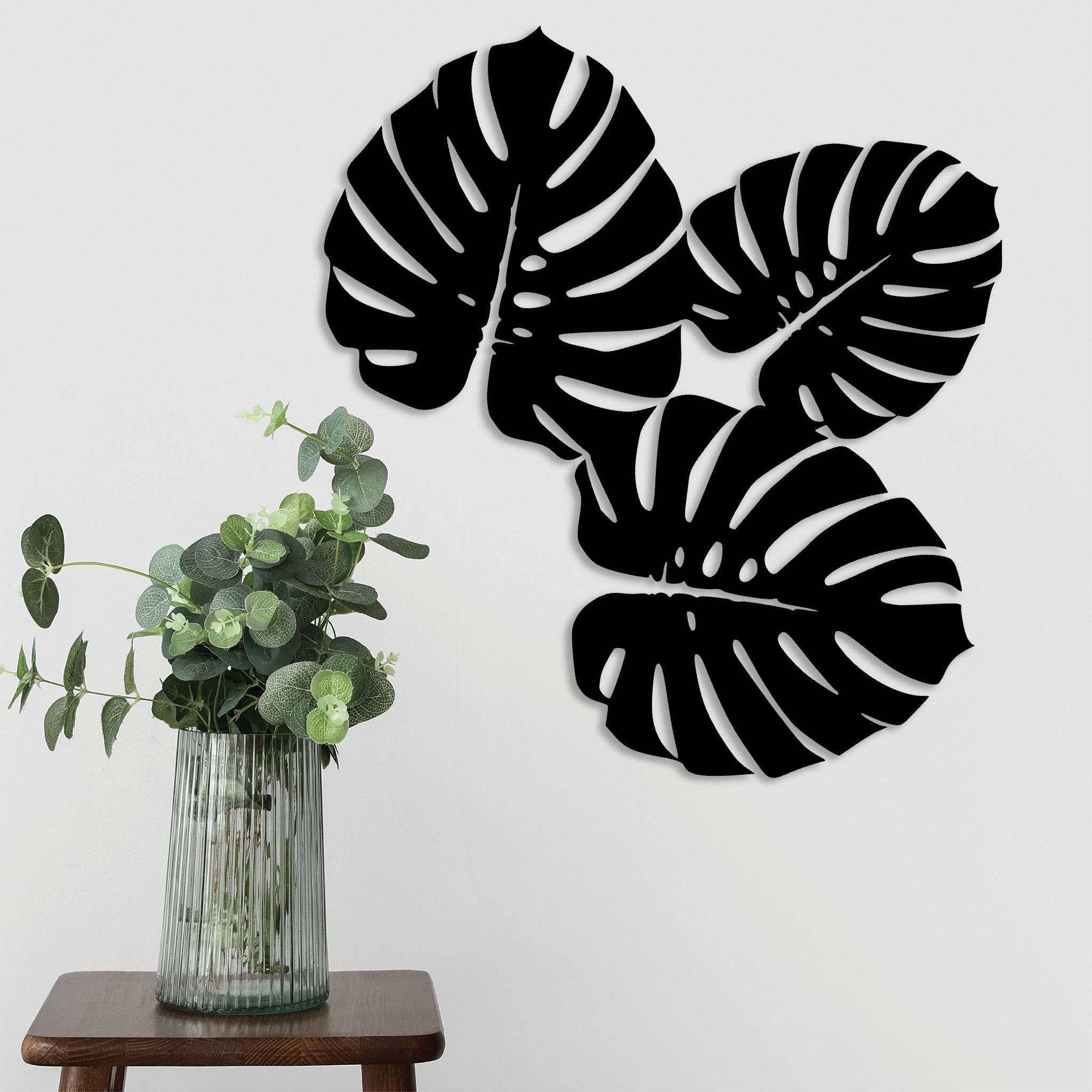 Three Leafs - Metal Wall Art