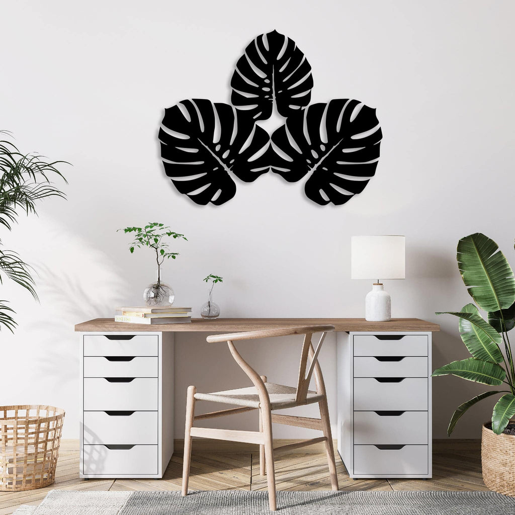 Three Leafs - Metal Wall Art