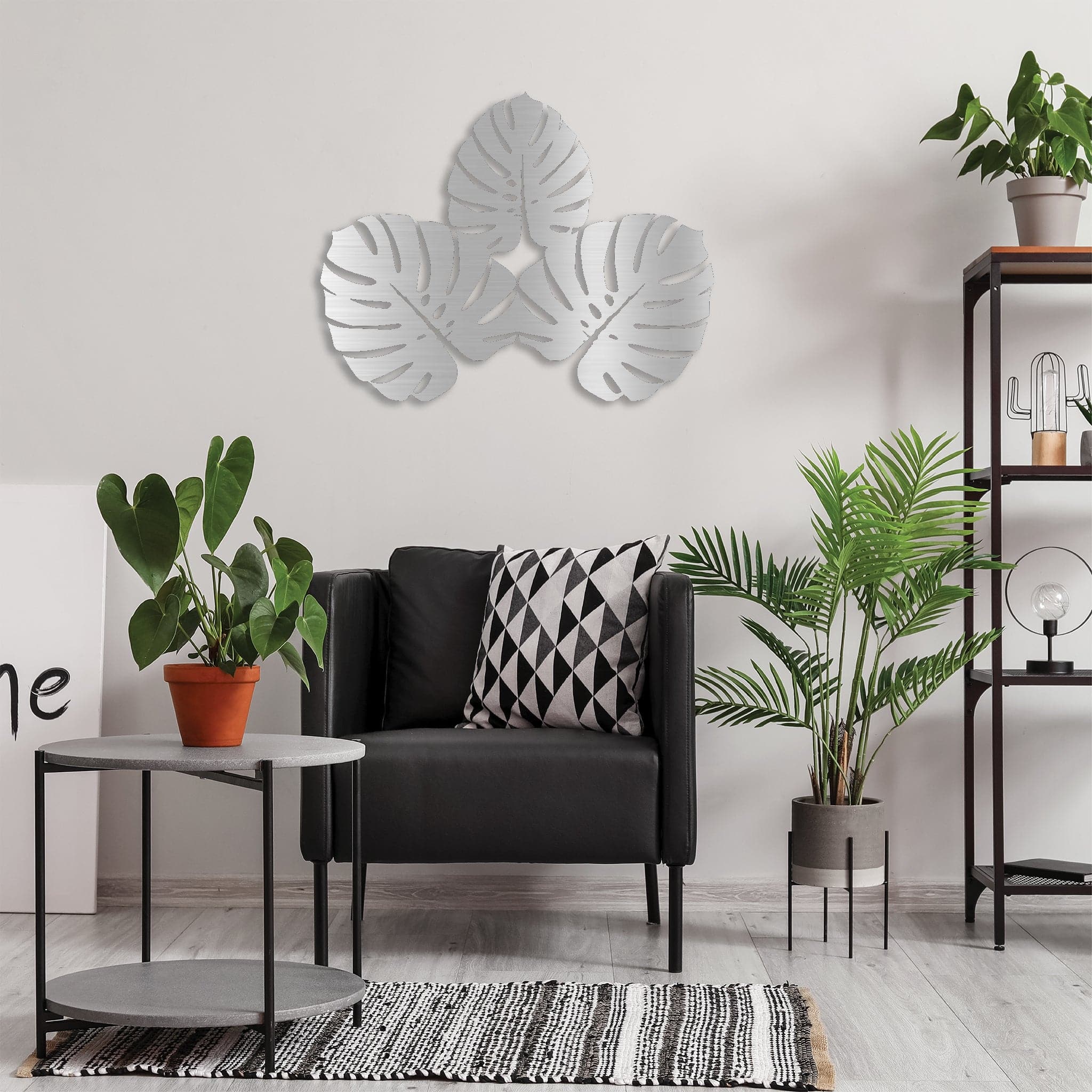 Three Leafs - Metal Wall Art