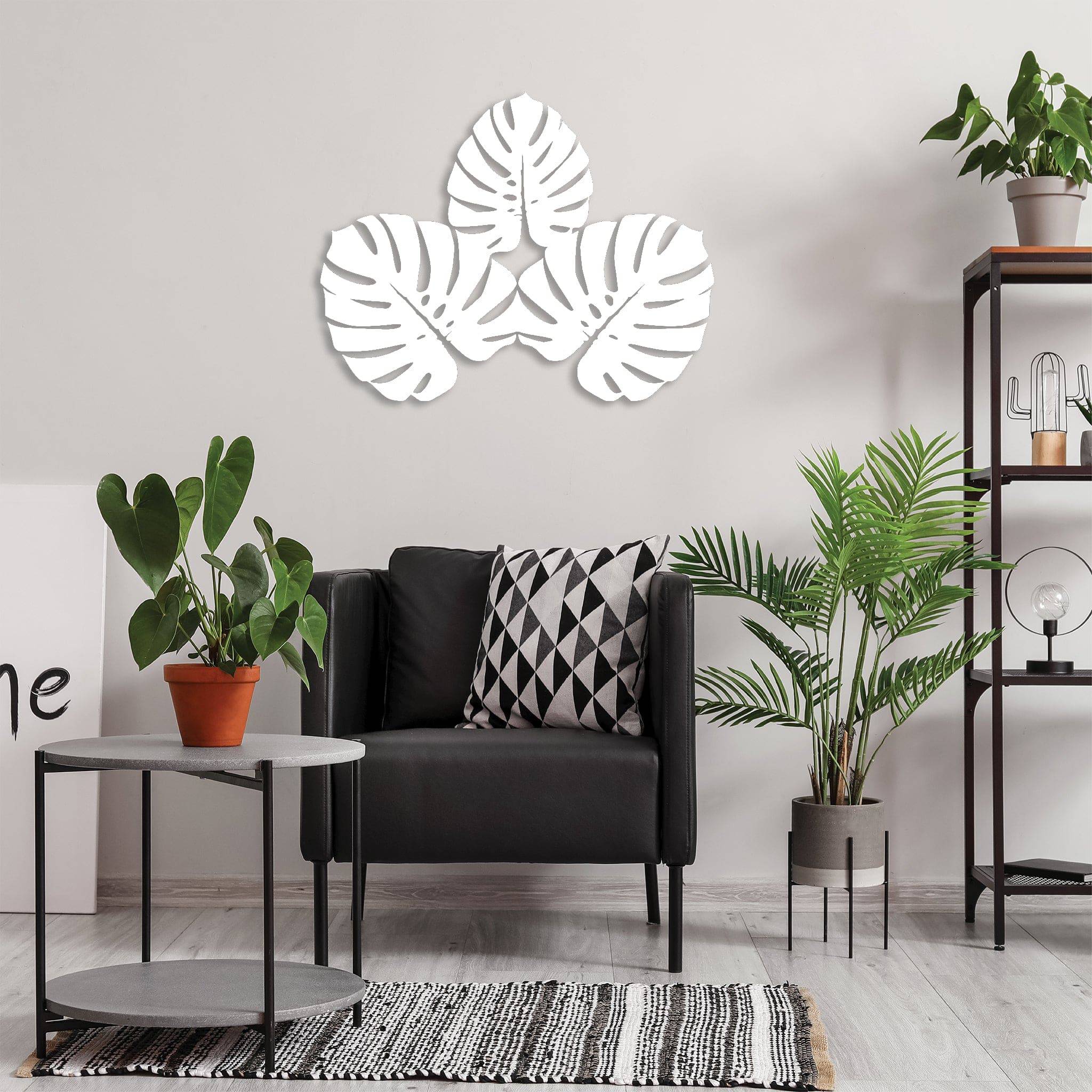 Three Leafs - Metal Wall Art