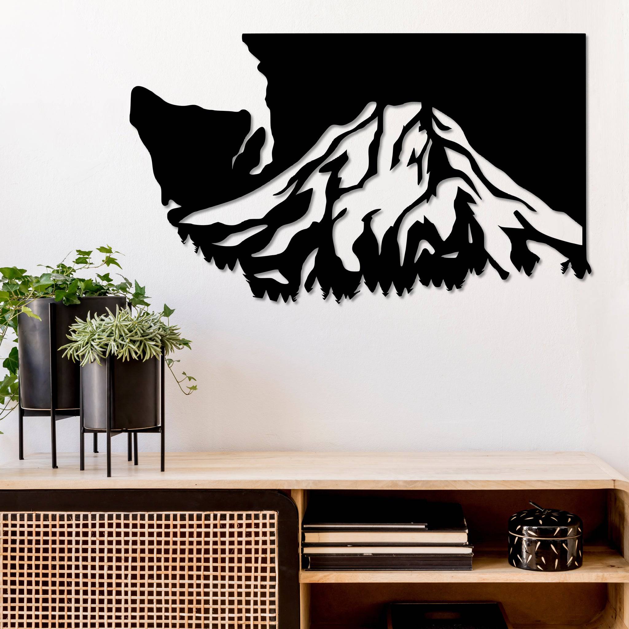 Washington Mt Rainier - Metal Wall Art