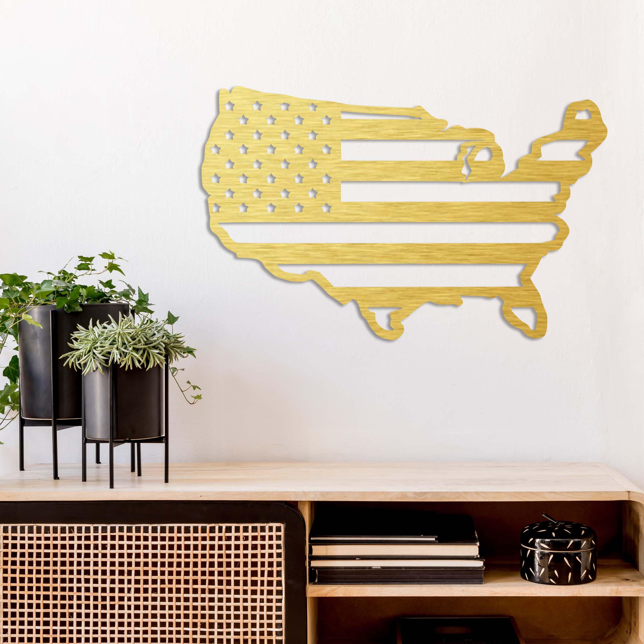 American Flag United States - Metal Wall Art