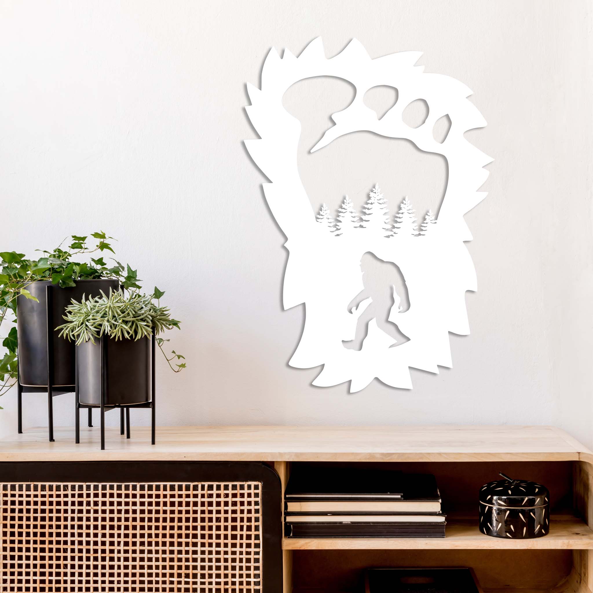 Bigfoot Foot Print - Metal Wall Art