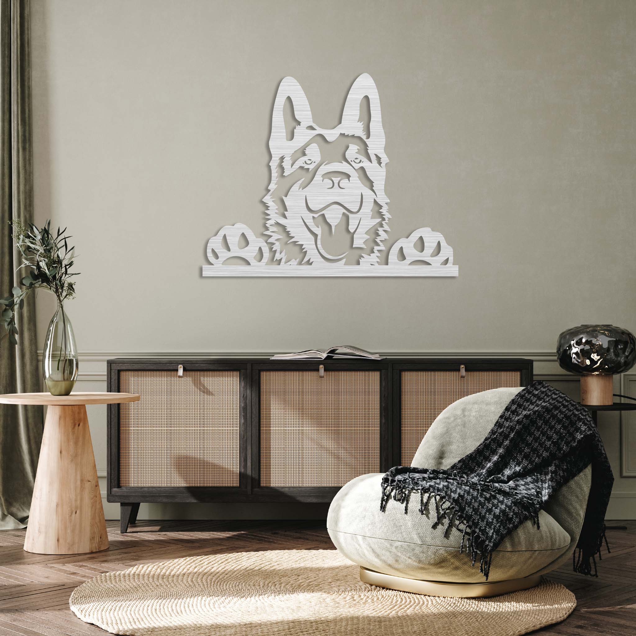 German Shepherd - Metal Wall Art