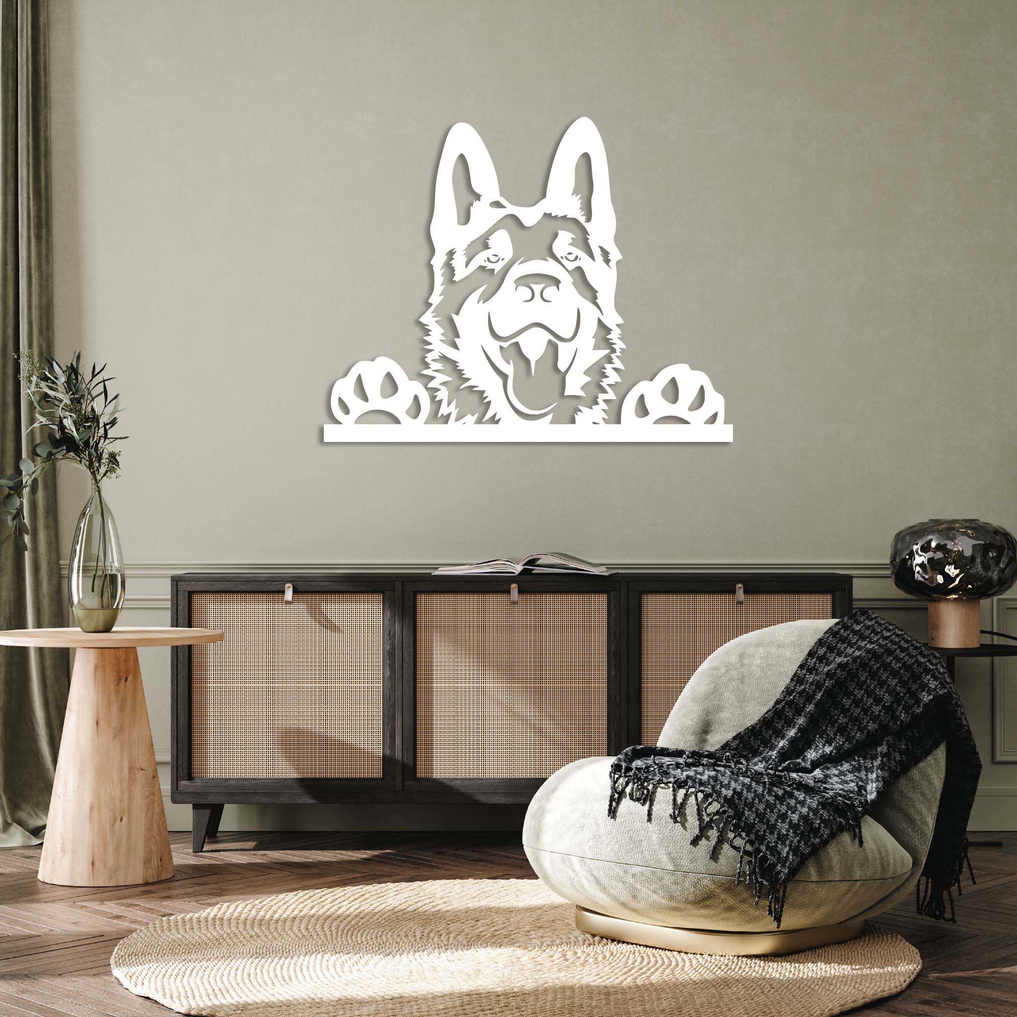 German Shepherd - Metal Wall Art