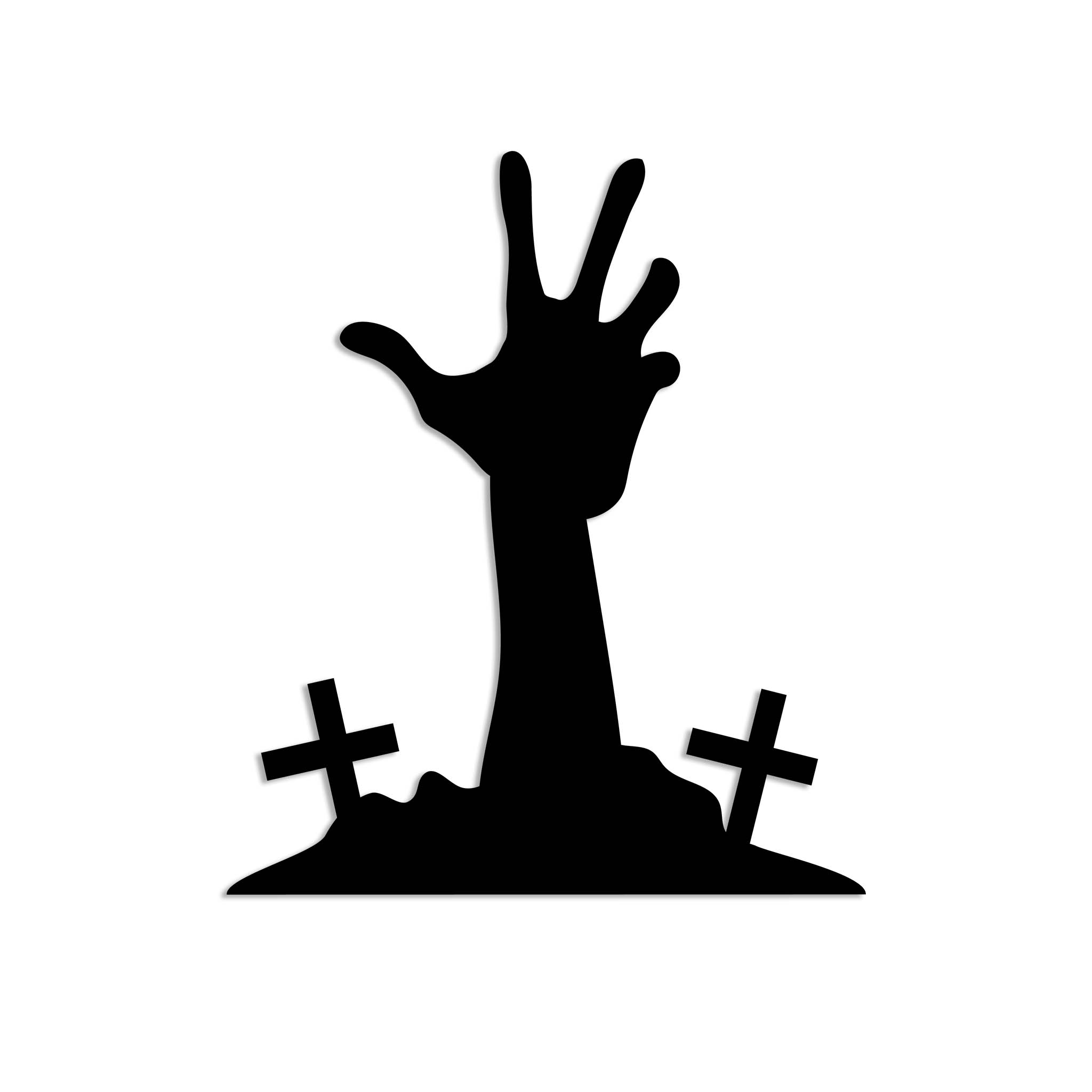 Zombie Hand - Metal Wall Art