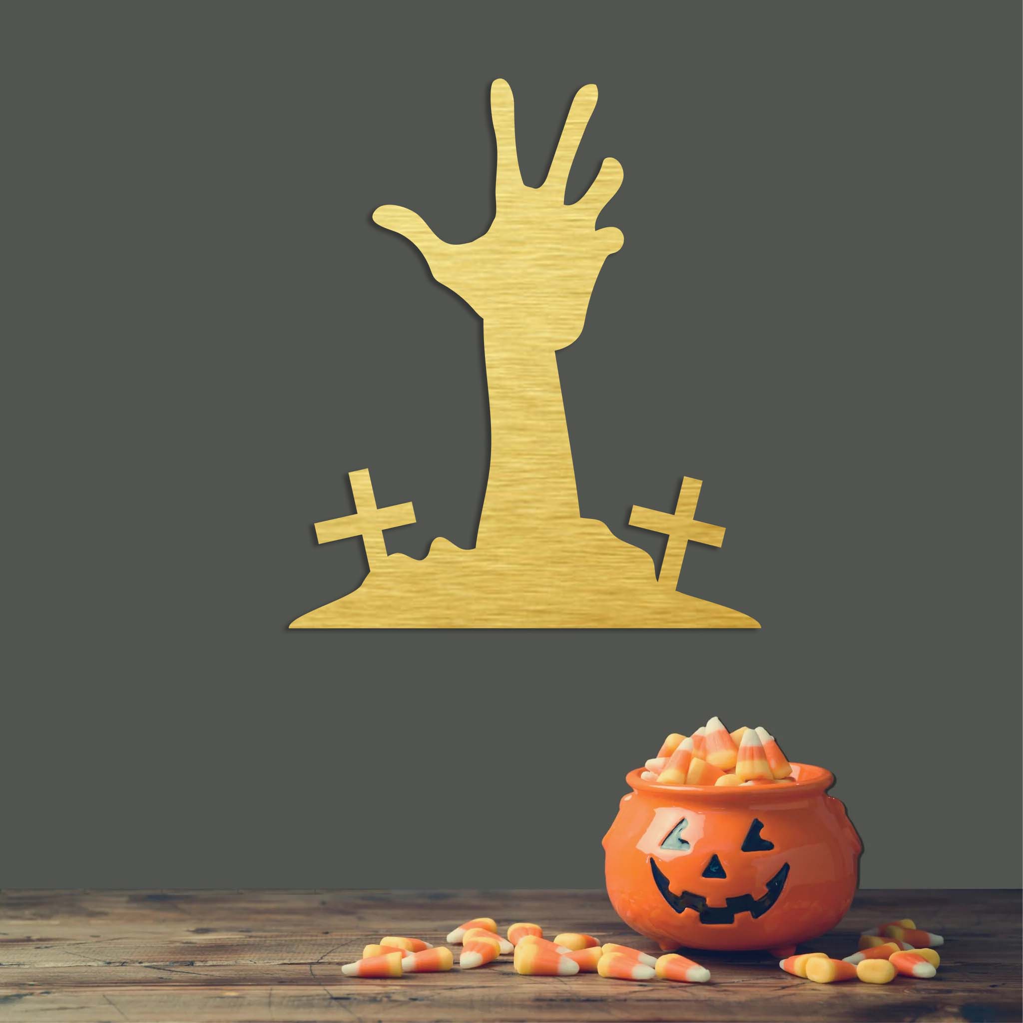 Zombie Hand - Metal Wall Art