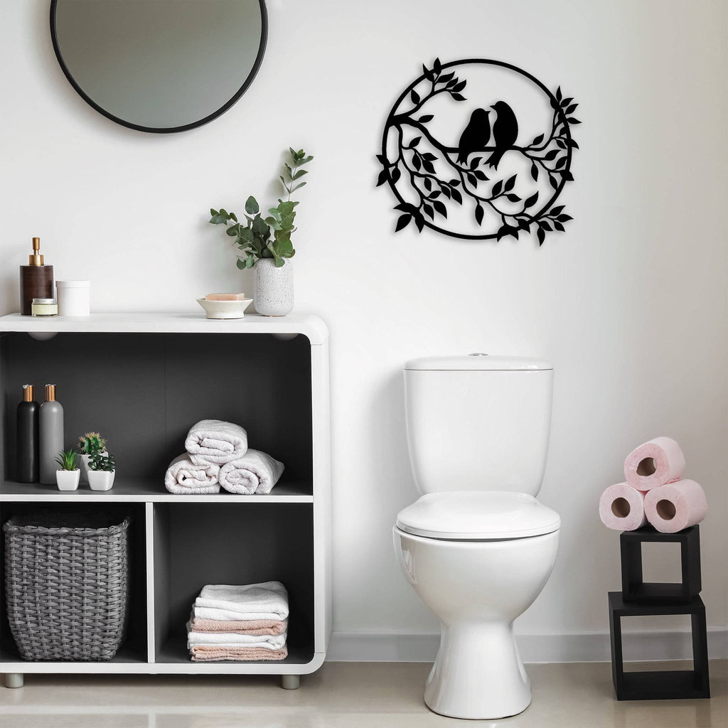 Bird Tree - Metal Wall Art