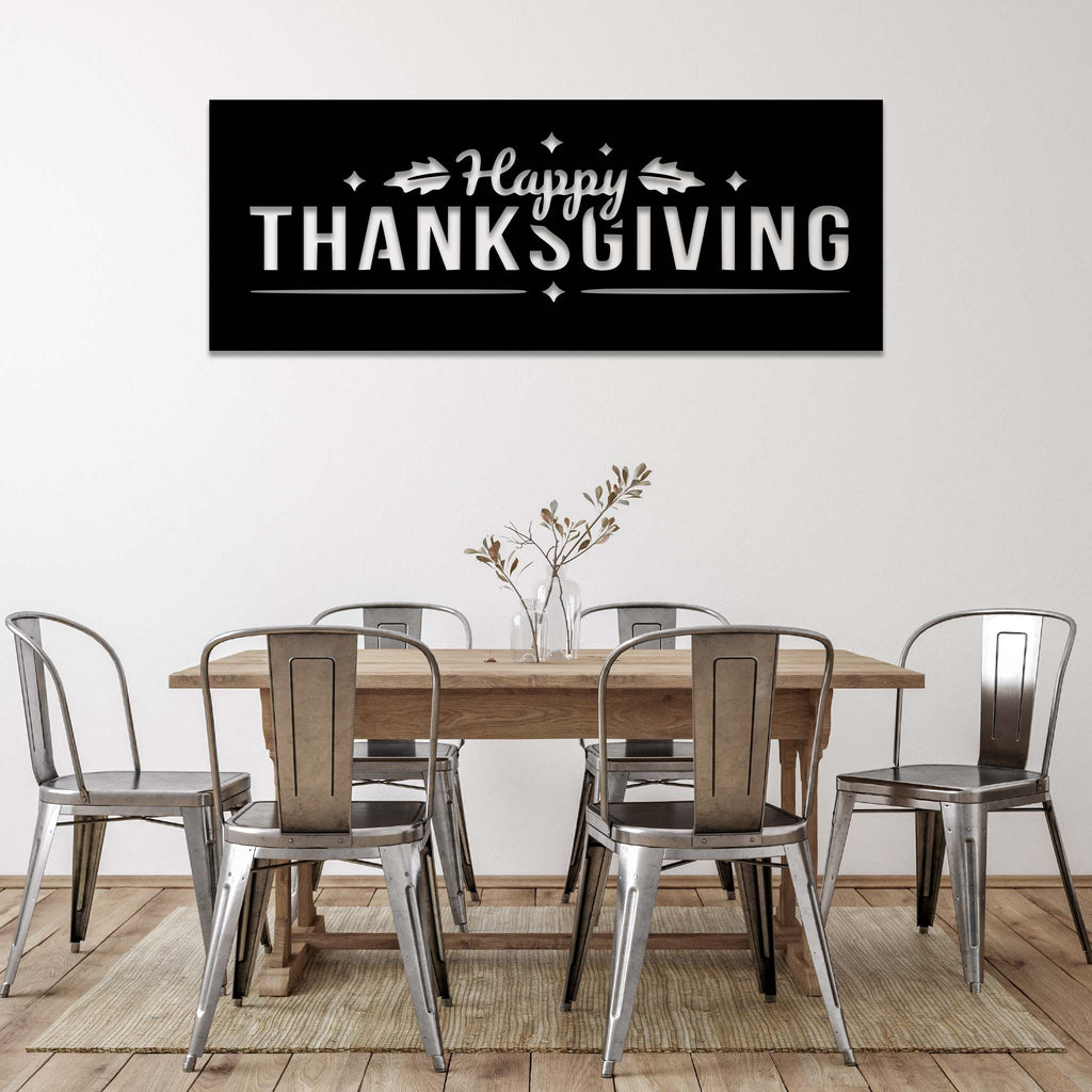 Happy Thanksgiving - Metal Wall Art