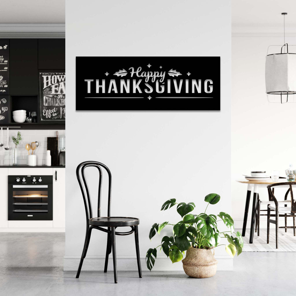 Happy Thanksgiving - Metal Wall Art