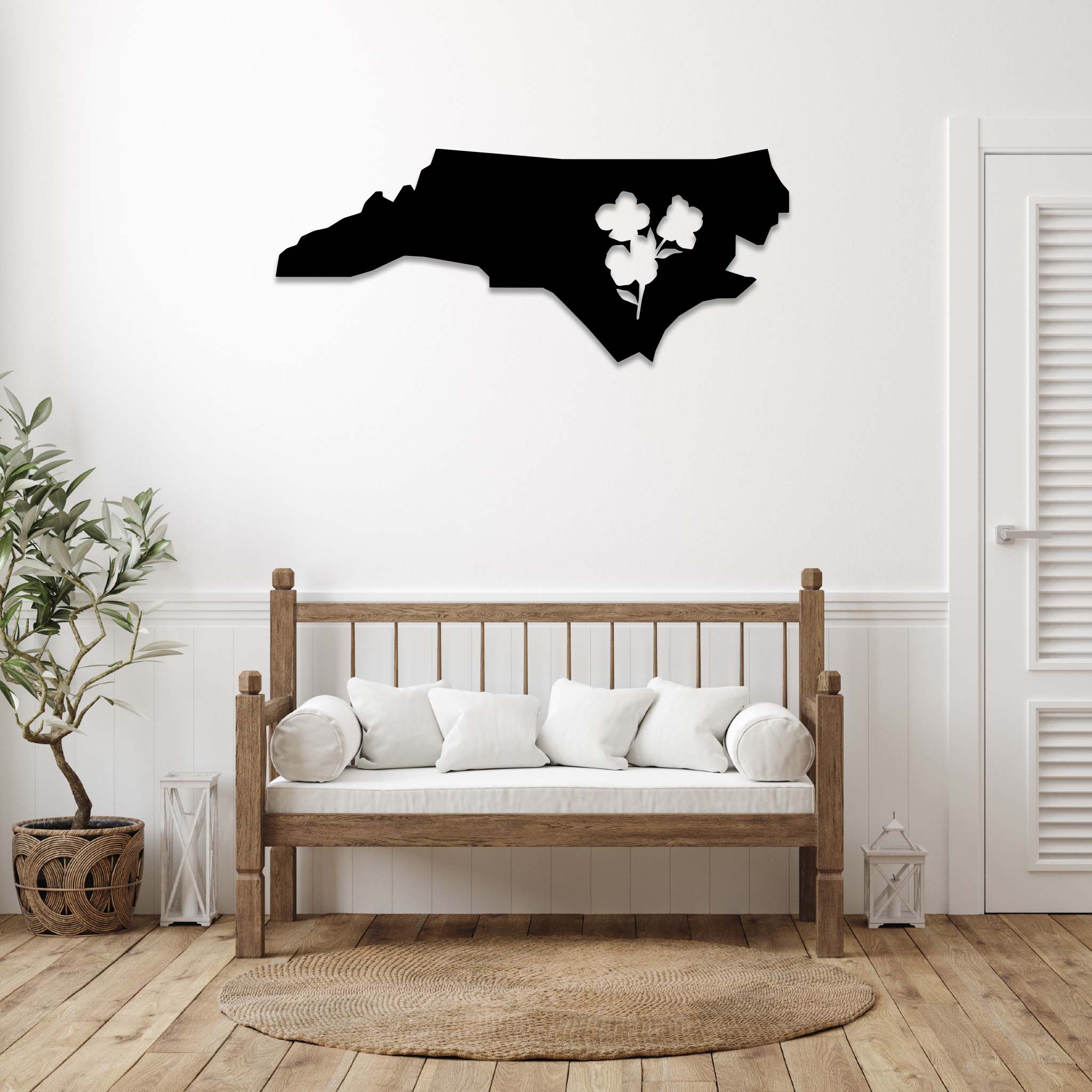 Flowering Dogwood North Carolina State - Metal Wall Art