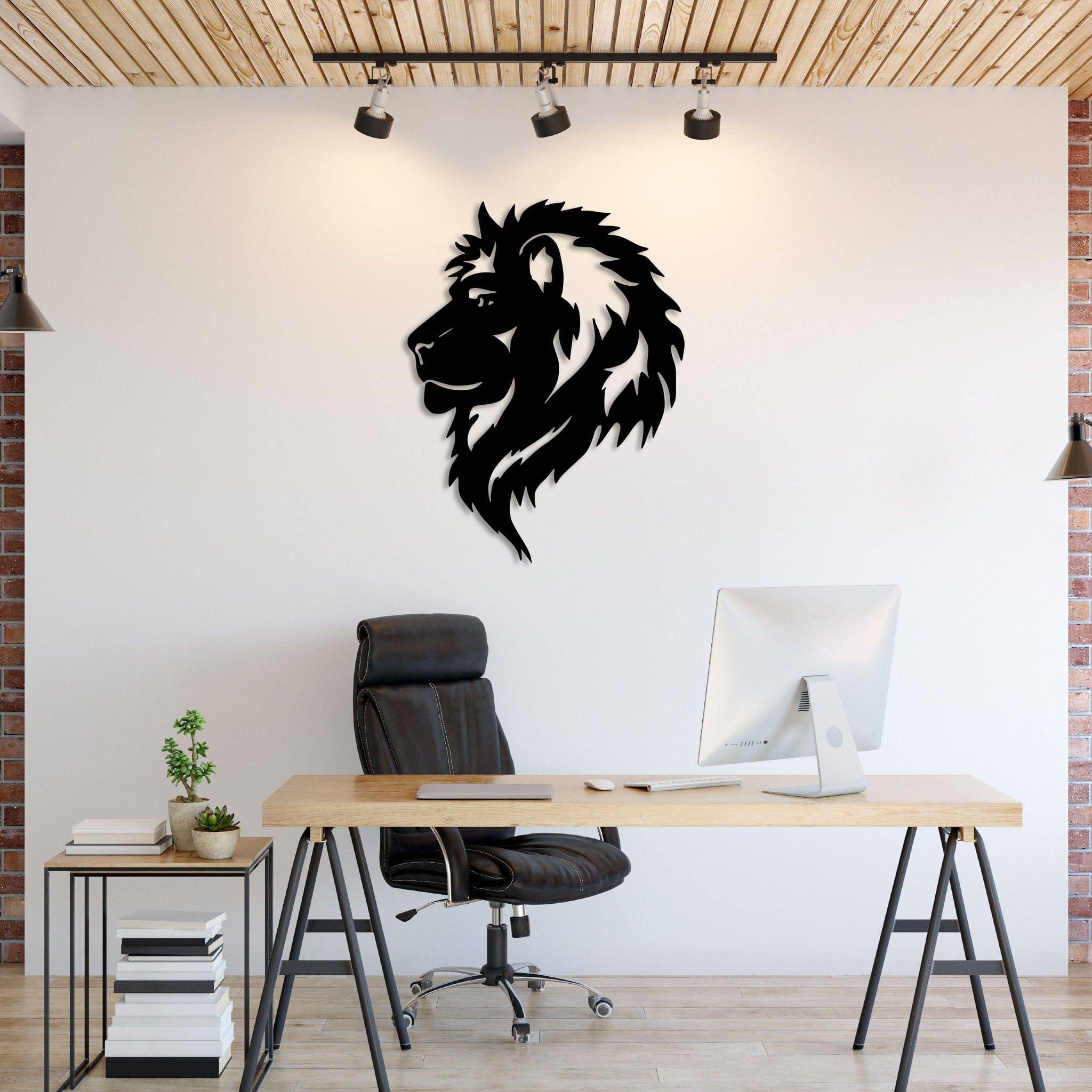 Lion Head - Metal Wall Art
