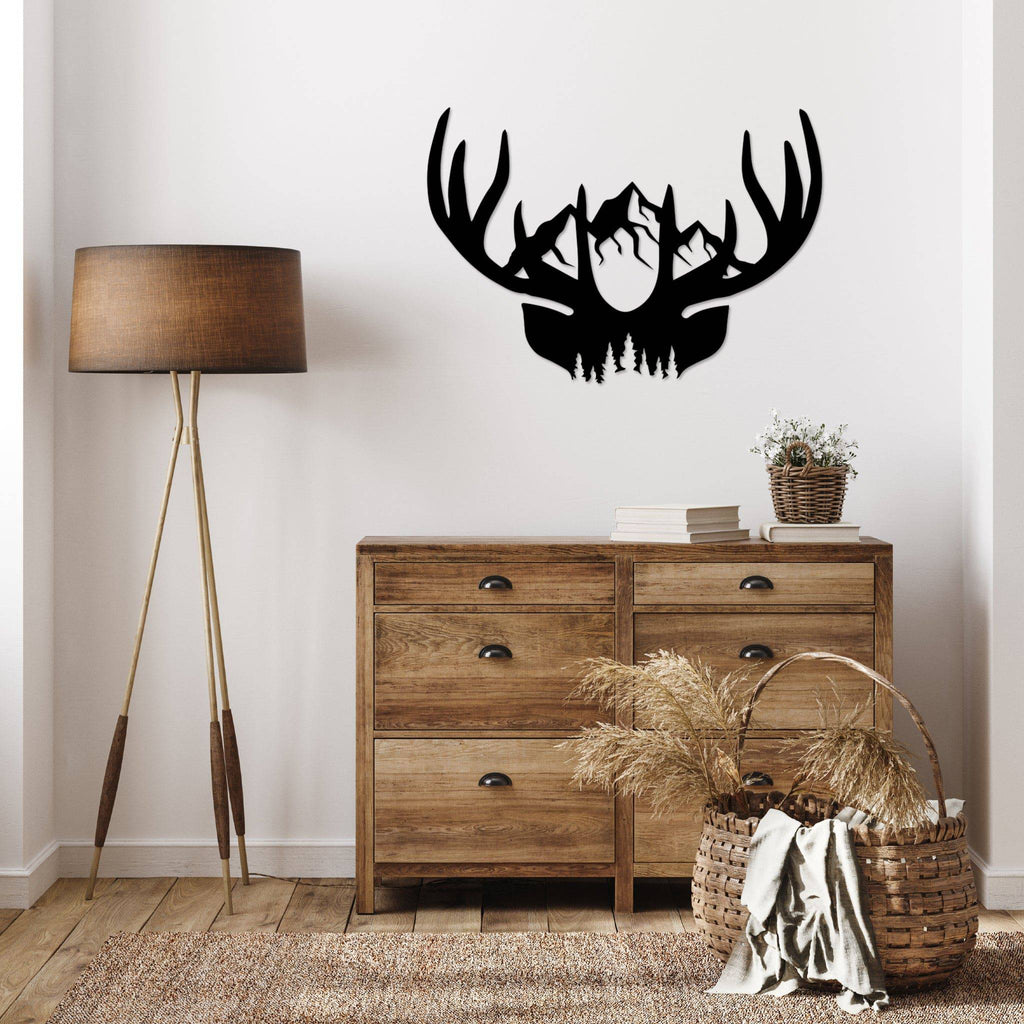 Deer Antlers - Metal Wall Art