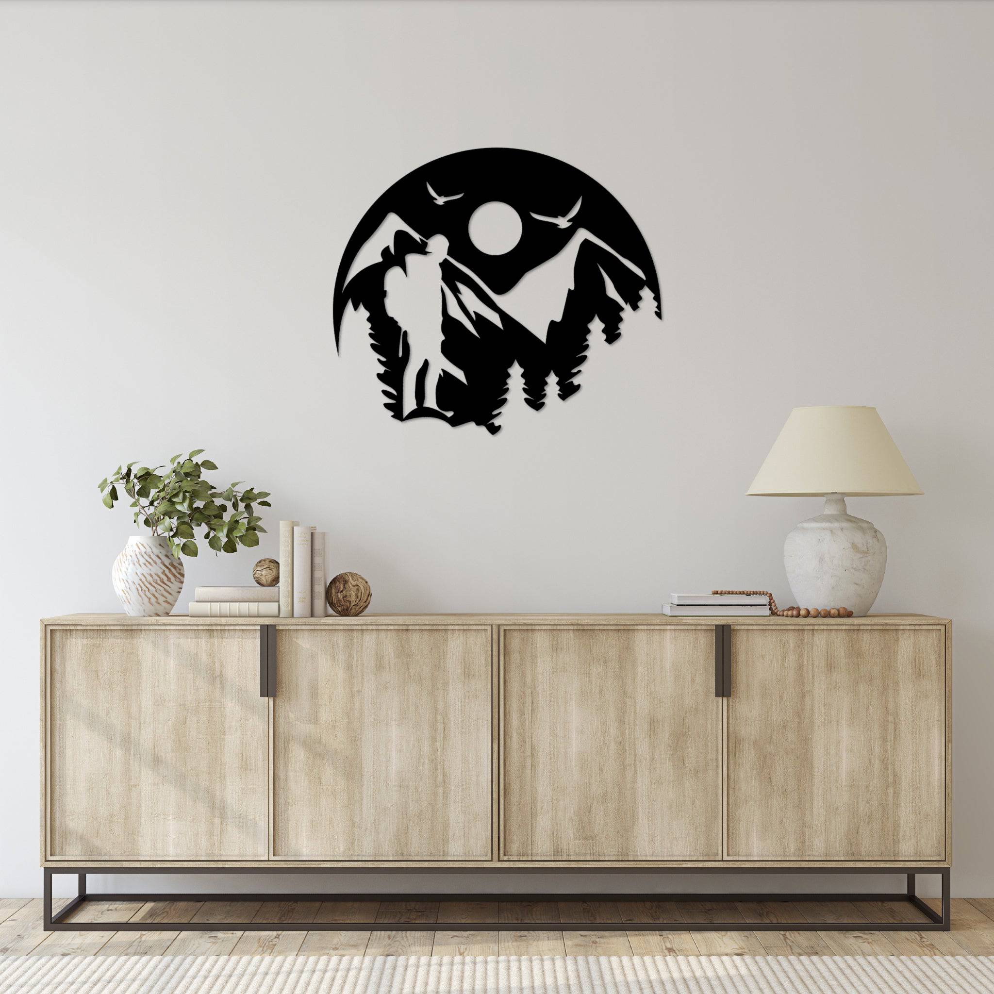 Mountain Hiking - Metal Wall Art