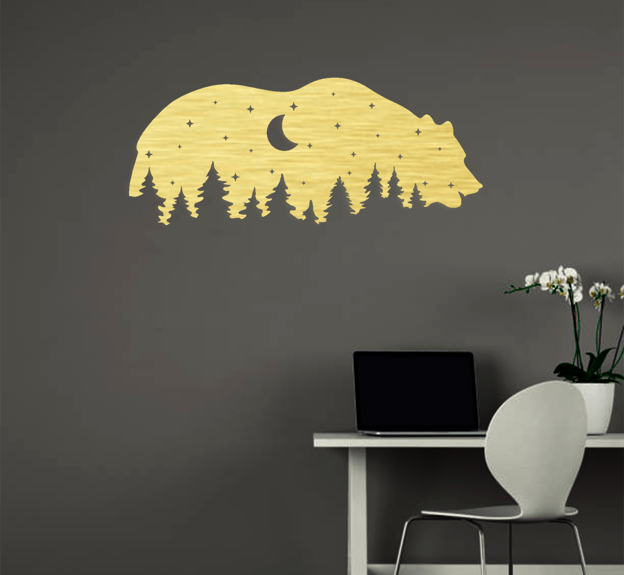 Moon Bear - Metal Wall Art