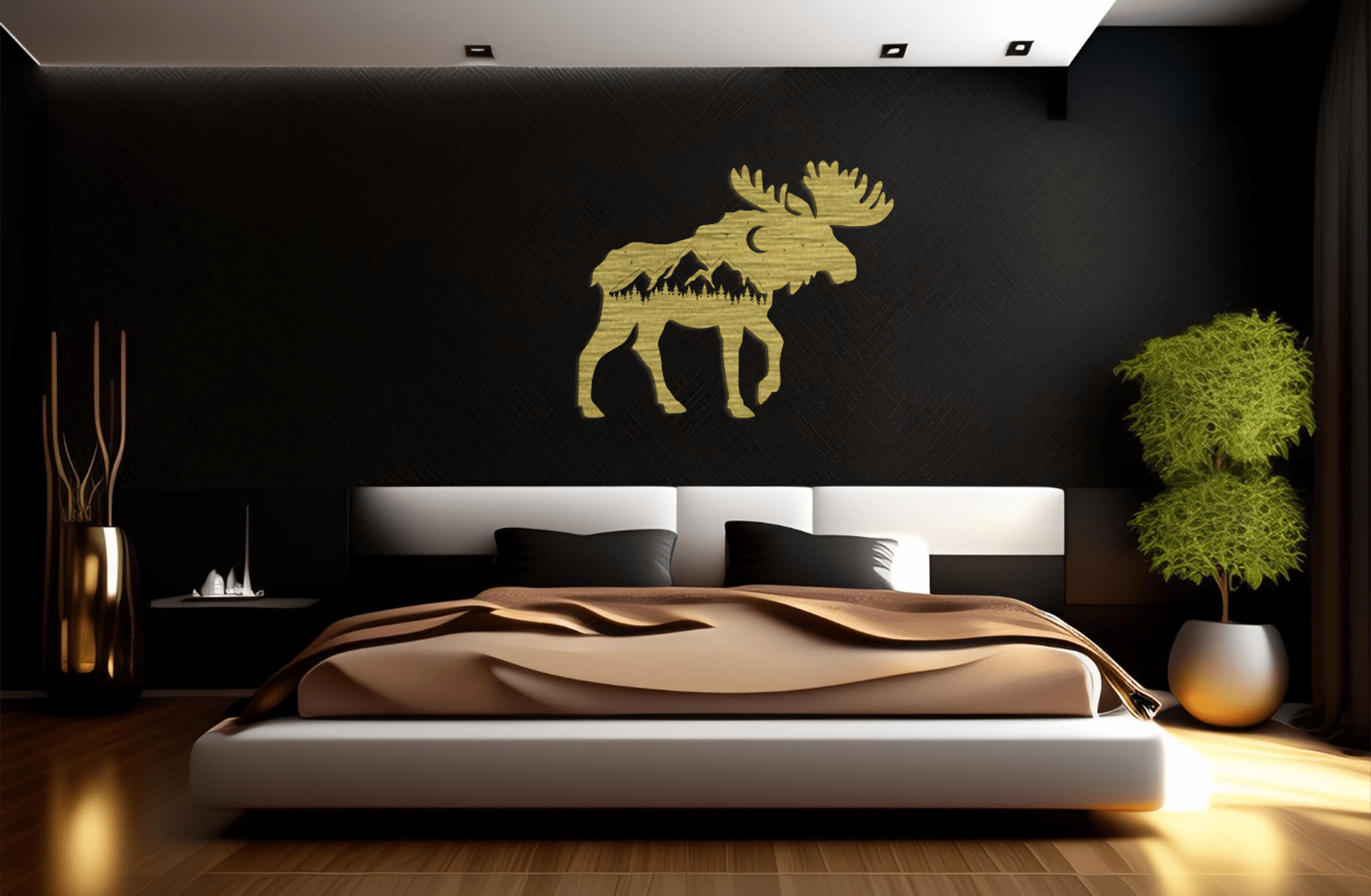 Moose - Metal Wall Art