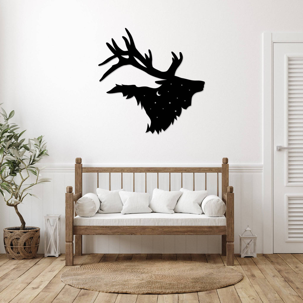 Bull Elk - Metal Wall Art